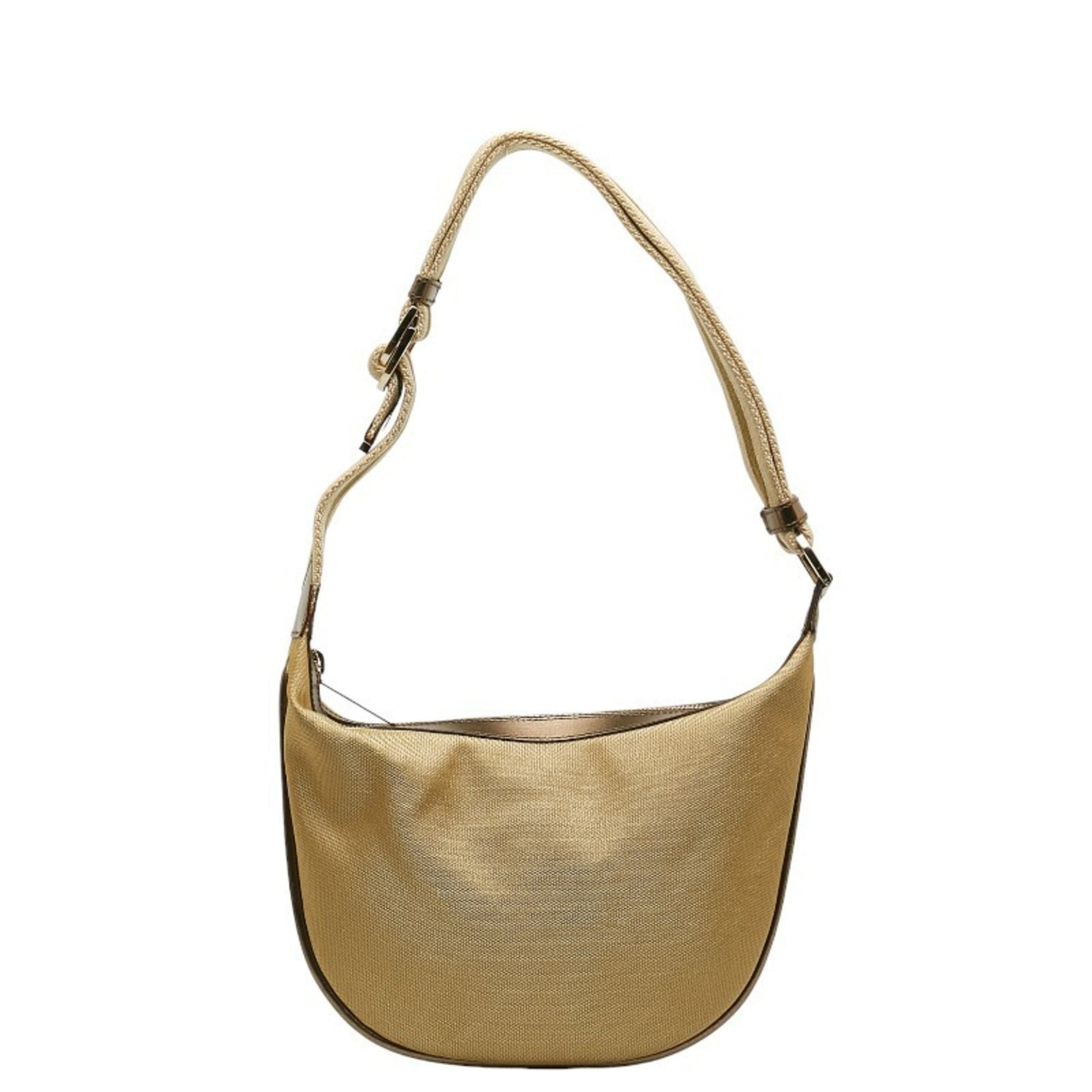 Gucci Leather Canvas Shoulder Bag