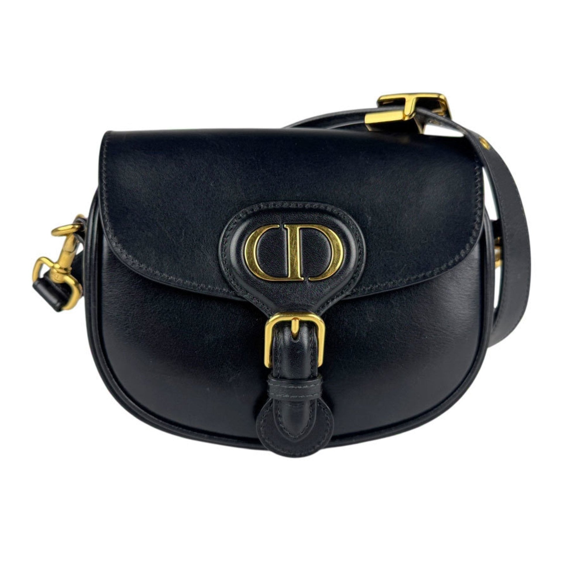 Christian Dior Black Leather Shoulder Bag ()