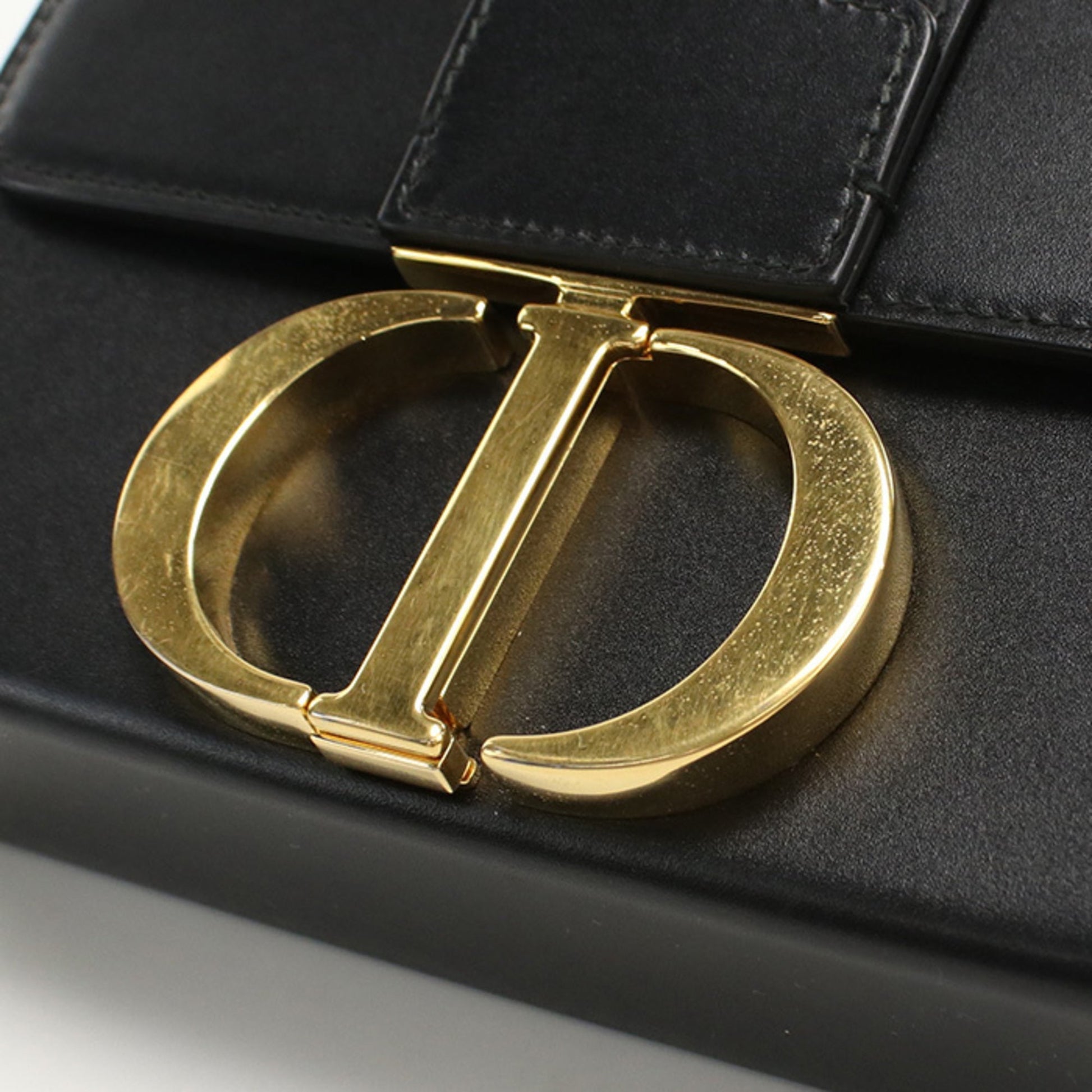 Christian Dior Black Leather Shoulder Bag ()