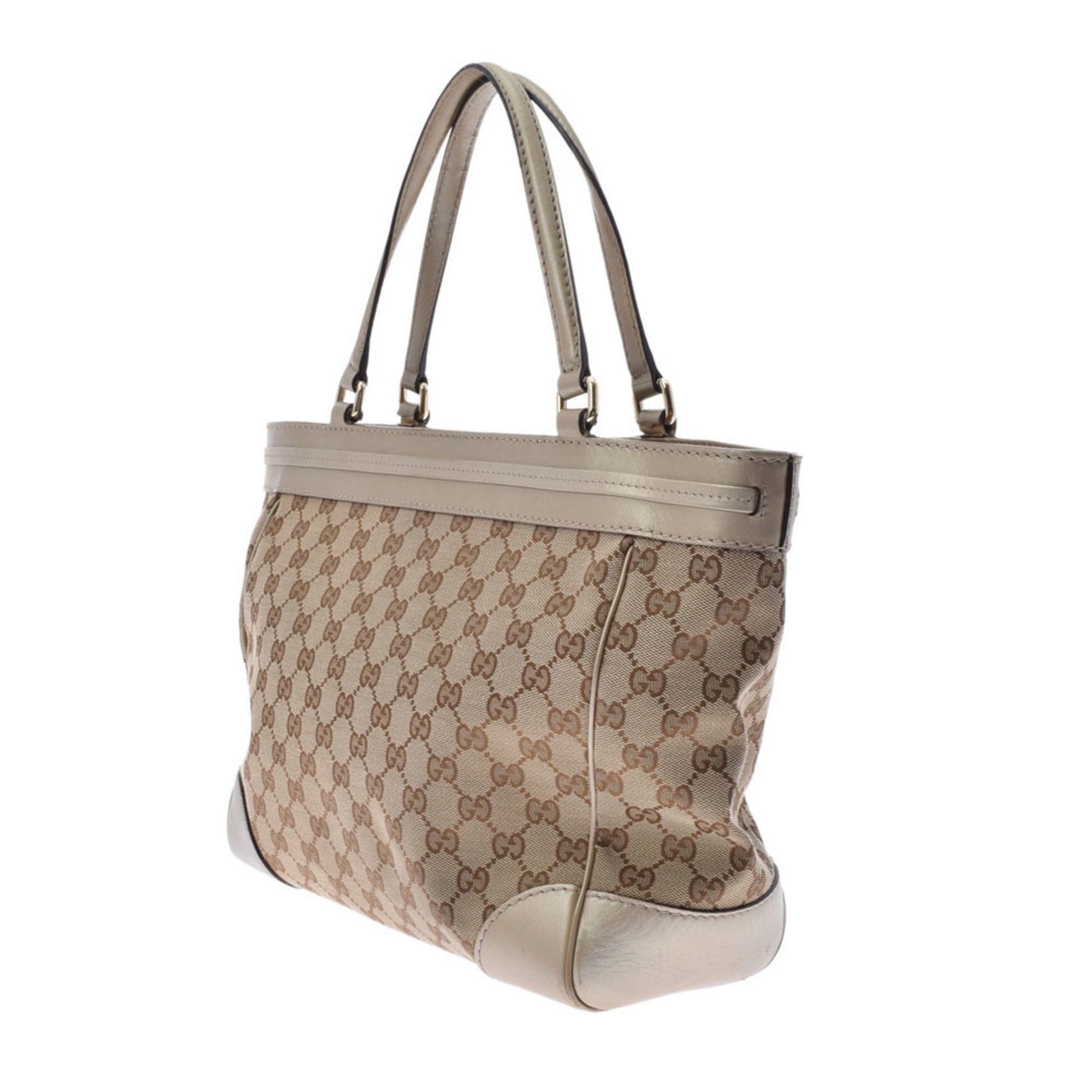 Gucci Leather Canvas Tote Style 64
