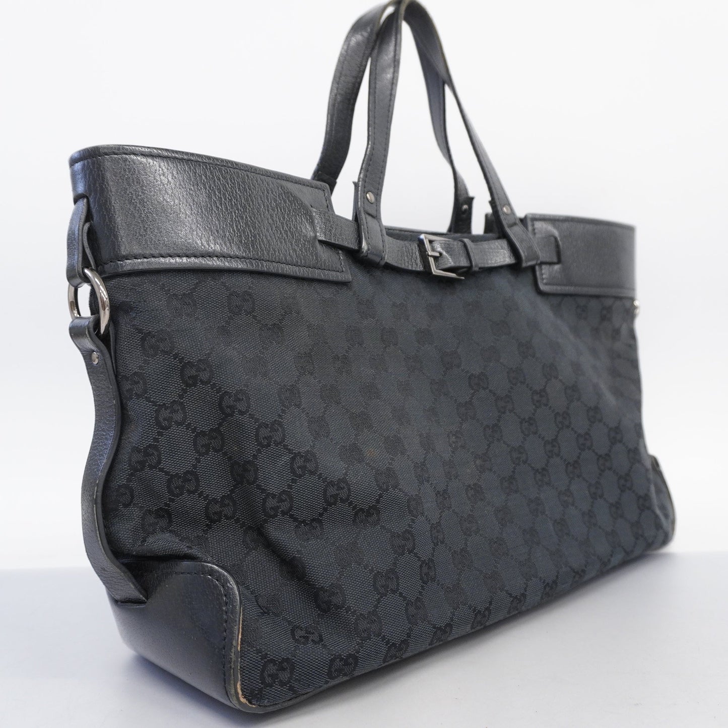 Gucci Leather Canvas Tote
