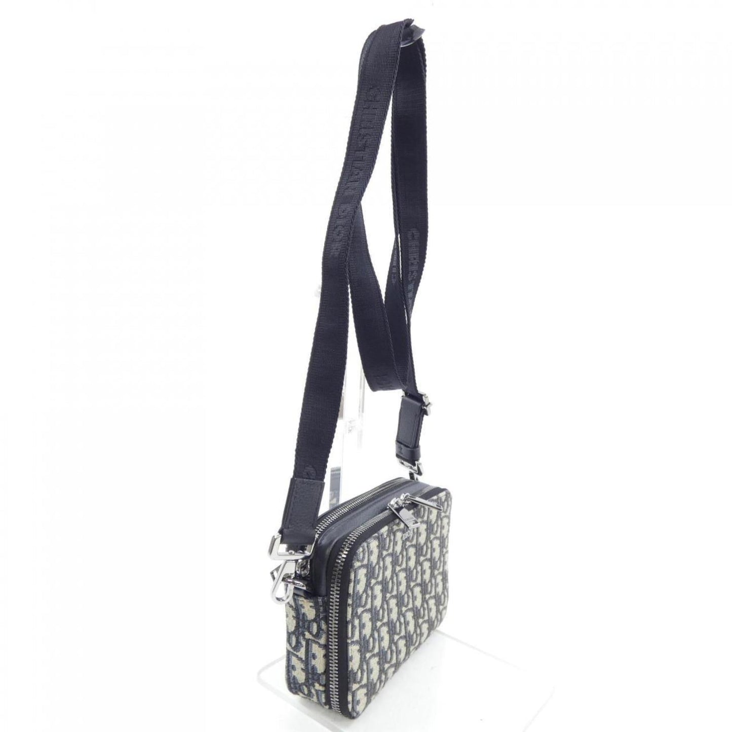 Christian Dior Beige Black Navy Handbag ()