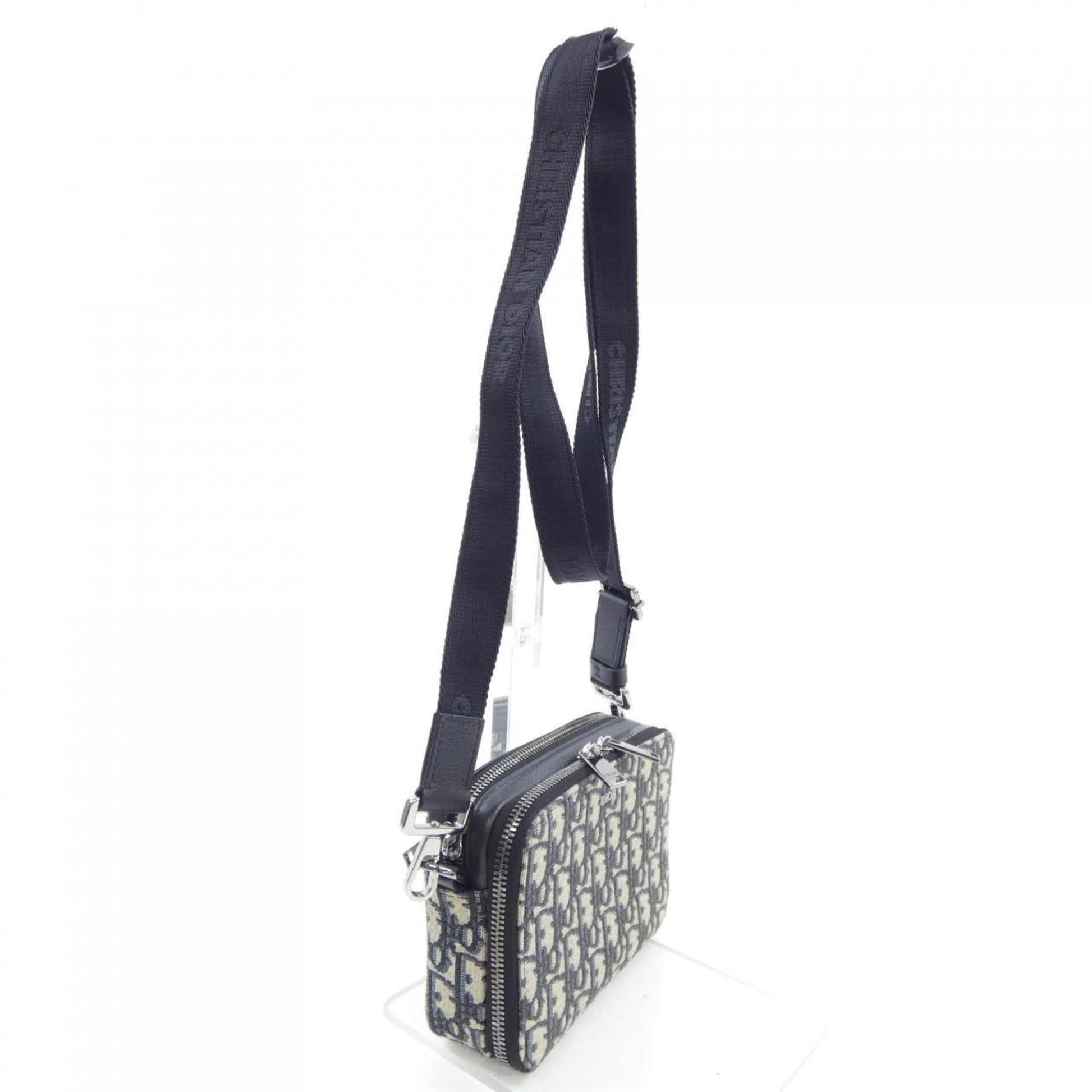 Christian Dior Beige Black Navy Handbag ()
