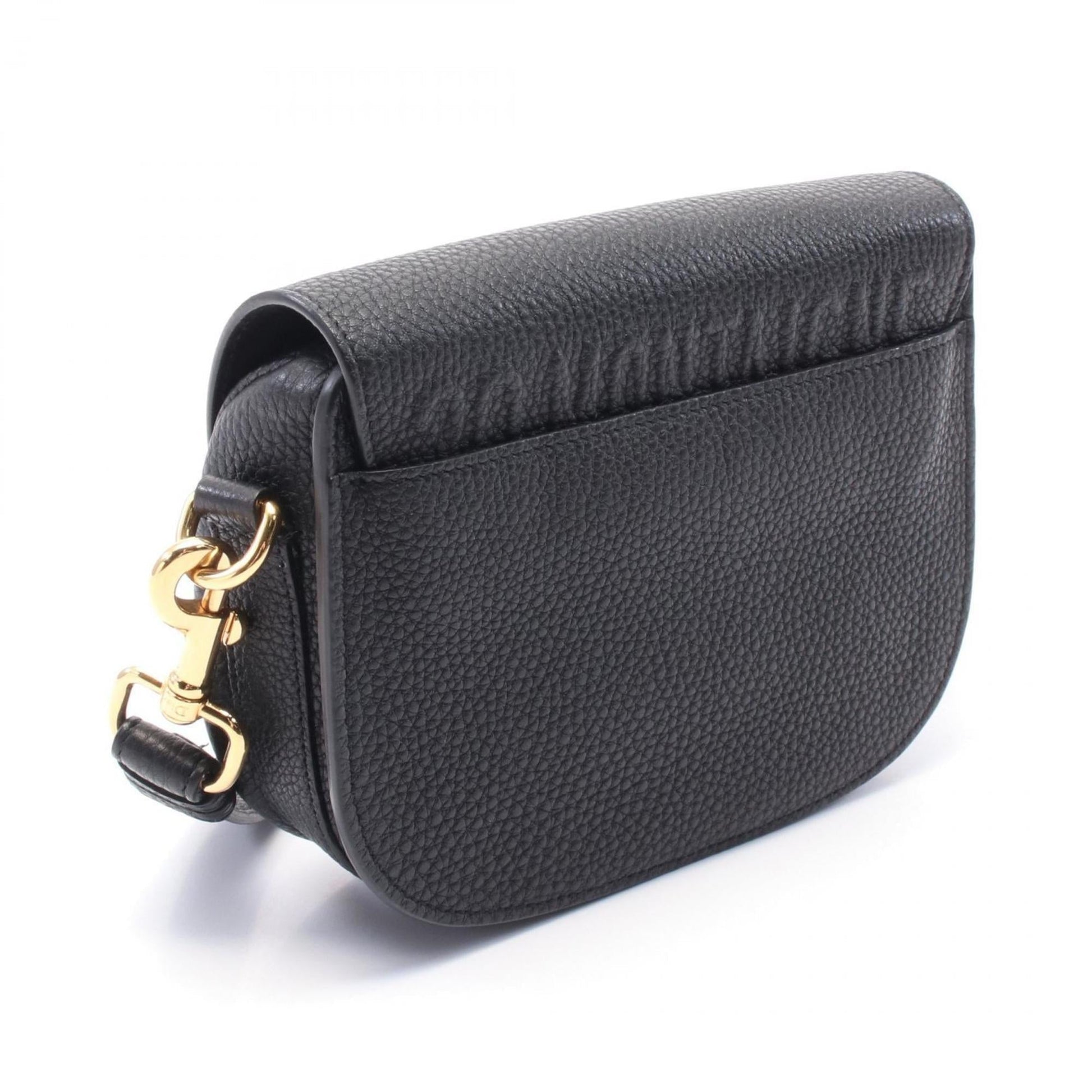 Christian Dior Black Leather Shoulder Bag ()