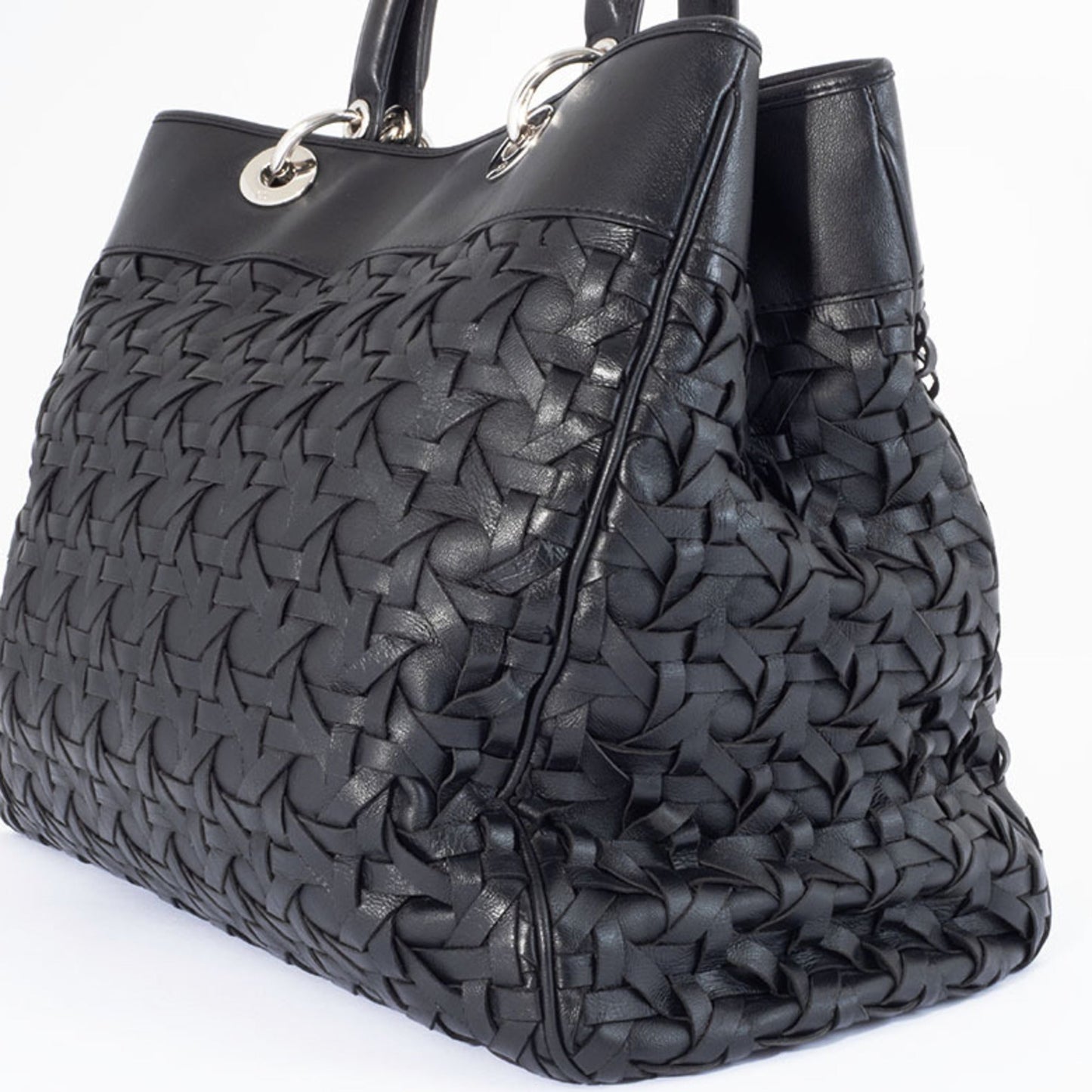 Christian Dior Black Leather Handbag ()