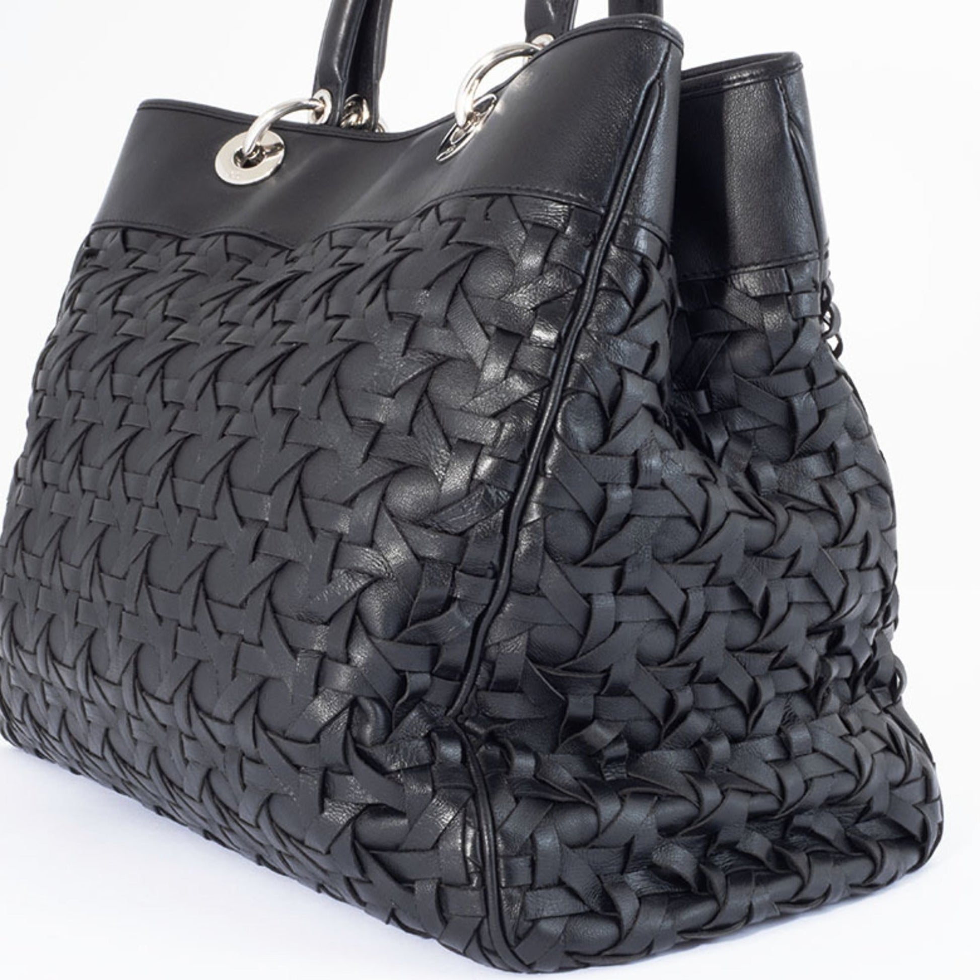 Christian Dior Black Leather Handbag ()