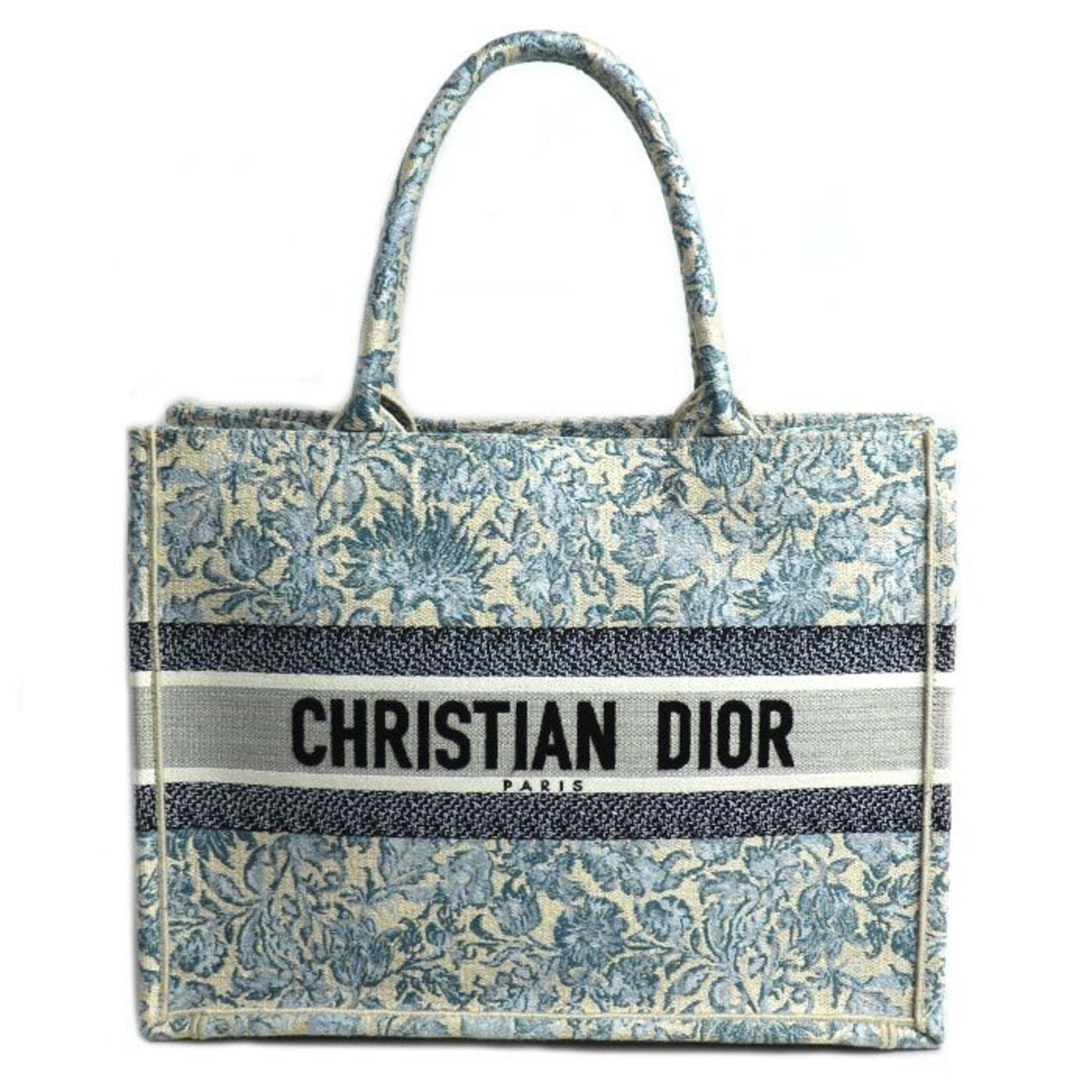 Christian Dior Blue Multi-Color Canvas Tote Bag ()