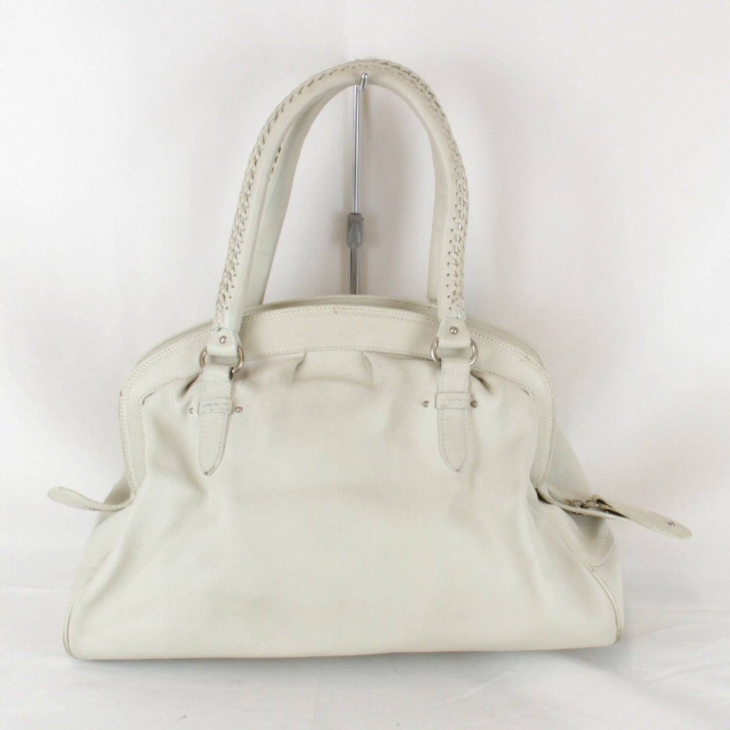Christian Dior White Leather Handbag ()
