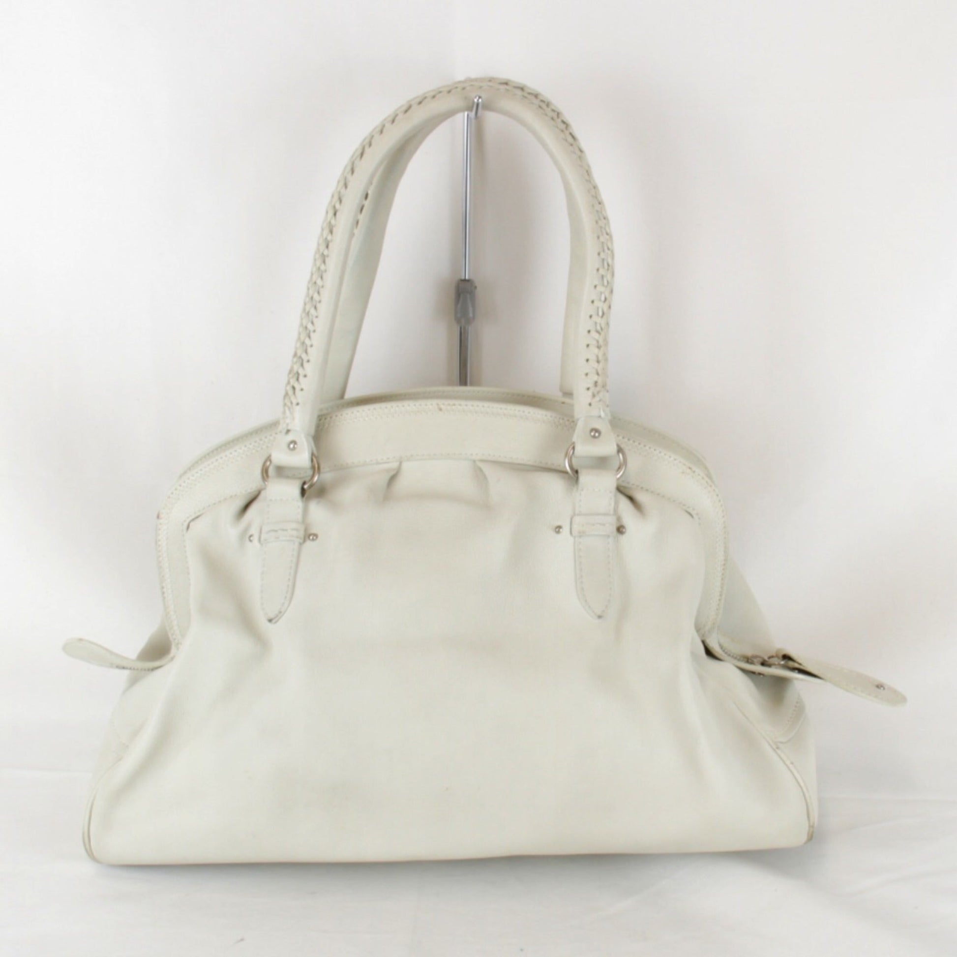Christian Dior White Leather Handbag ()