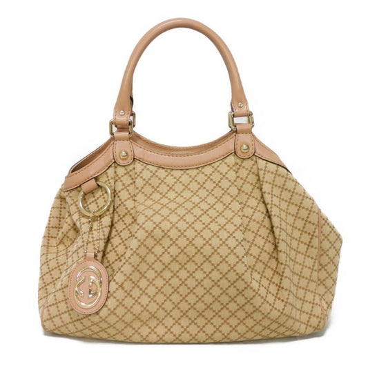 Gucci Leather Canvas Tote