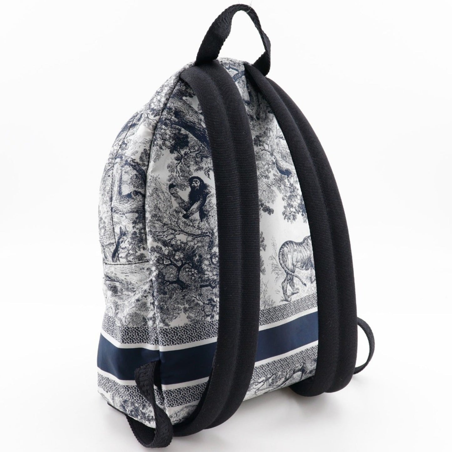 Christian Dior Black White Nylon Backpack ()