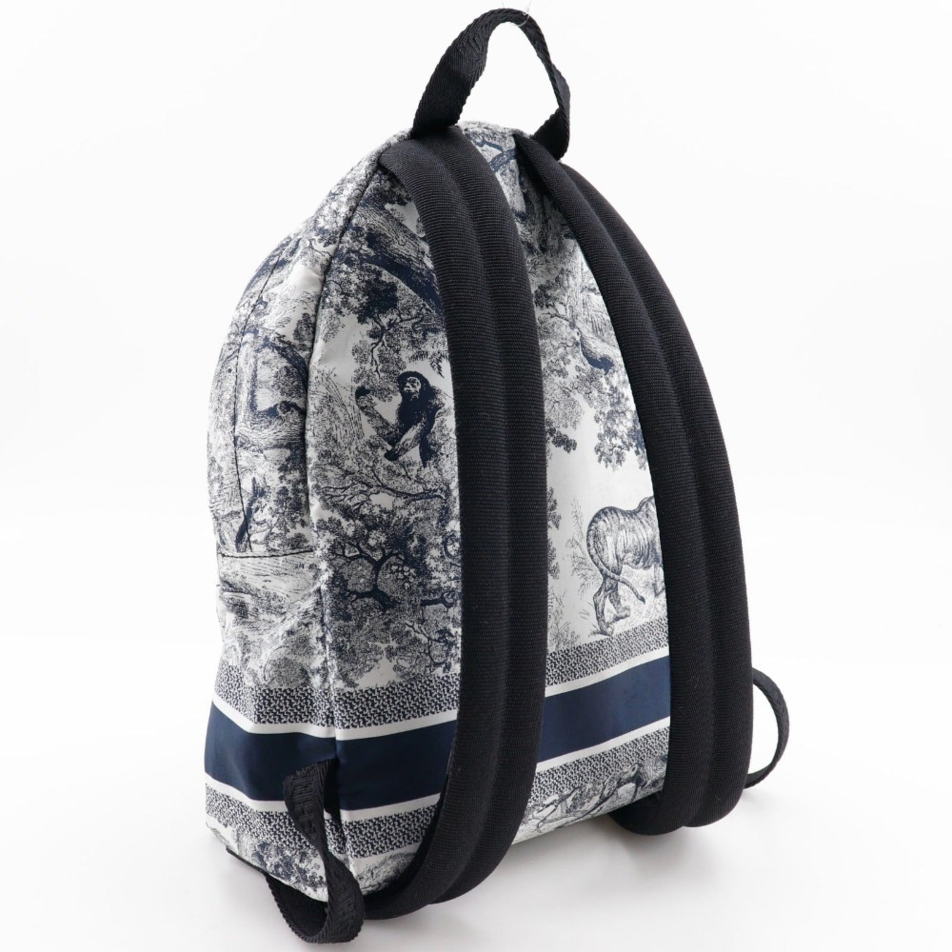 Christian Dior Black White Nylon Backpack ()