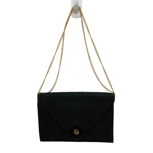 Christian Dior Black Canvas Shoulder Bag ()