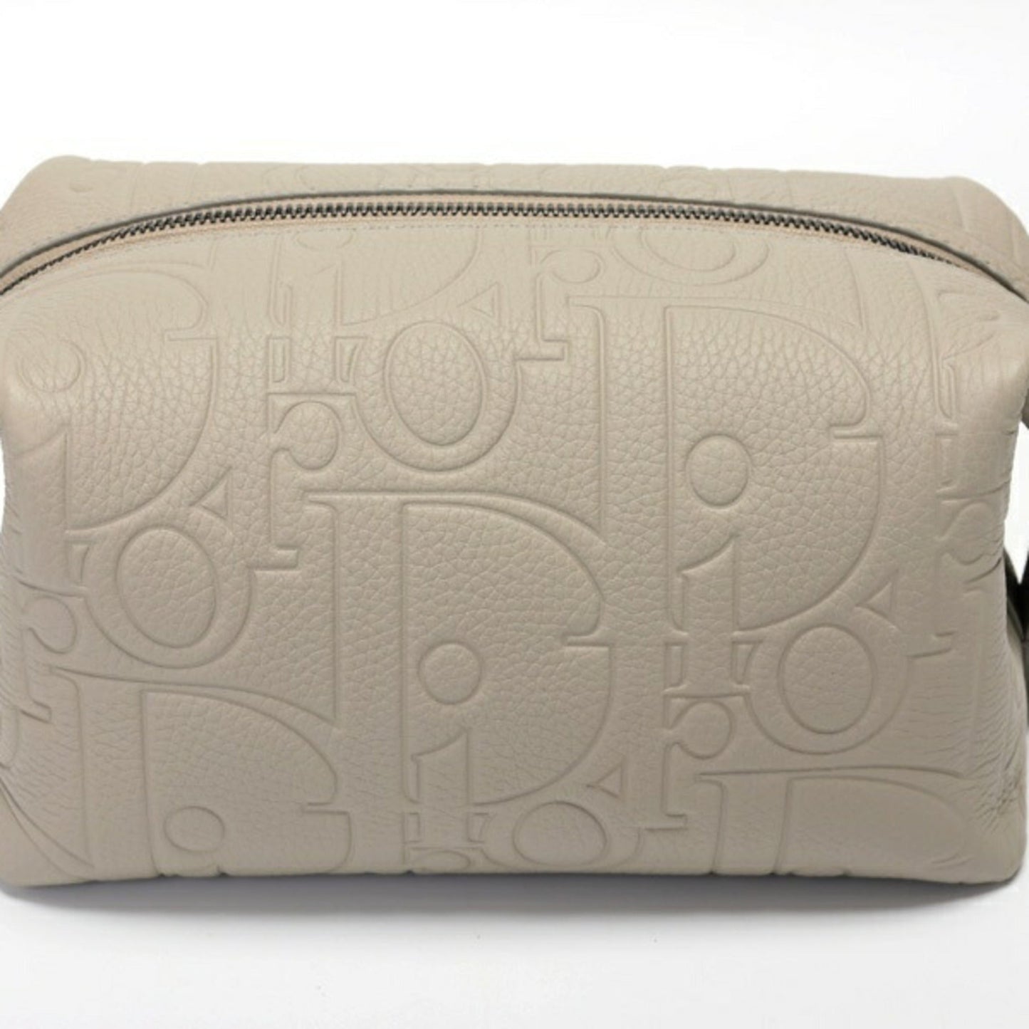 Christian Dior Gray Leather Pouch ()