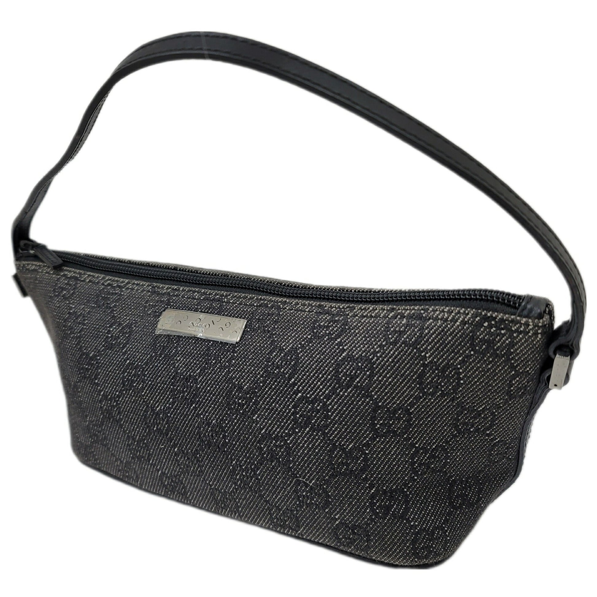 Gucci Leather Canvas Clutch
