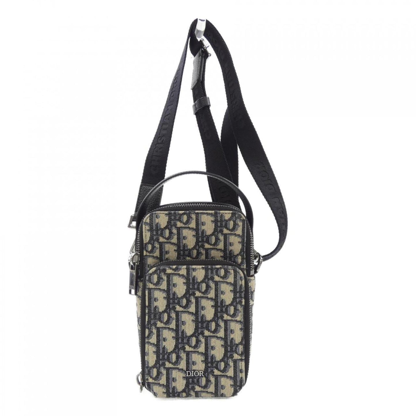 Christian Dior Beige Black Navy Handbag ()