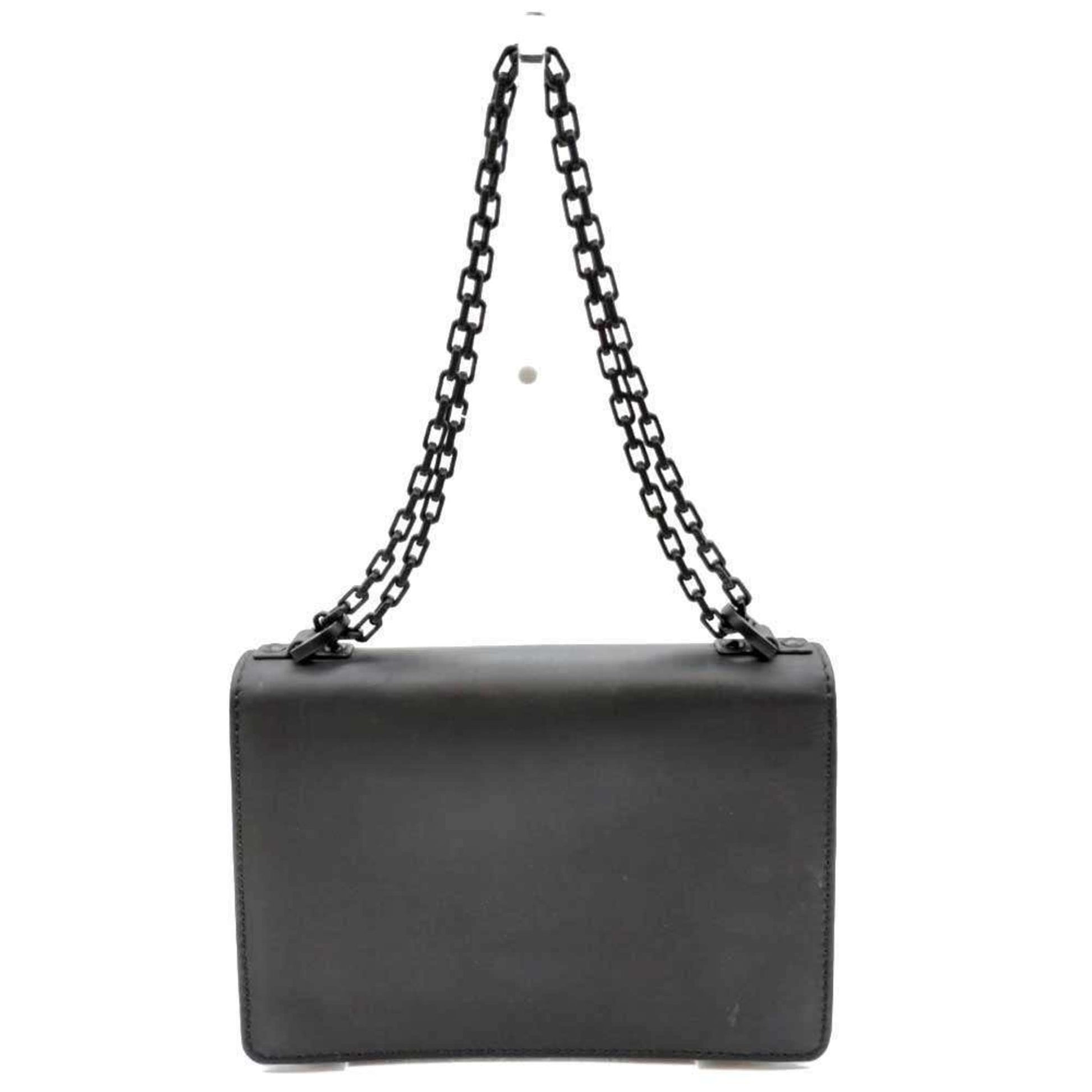 Christian Dior Black Leather Shoulder Bag ()
