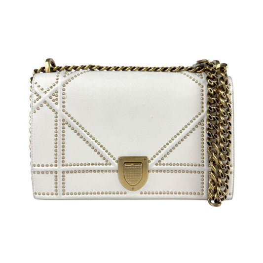 Christian Dior Off-White Leather Shoulder Bag ()