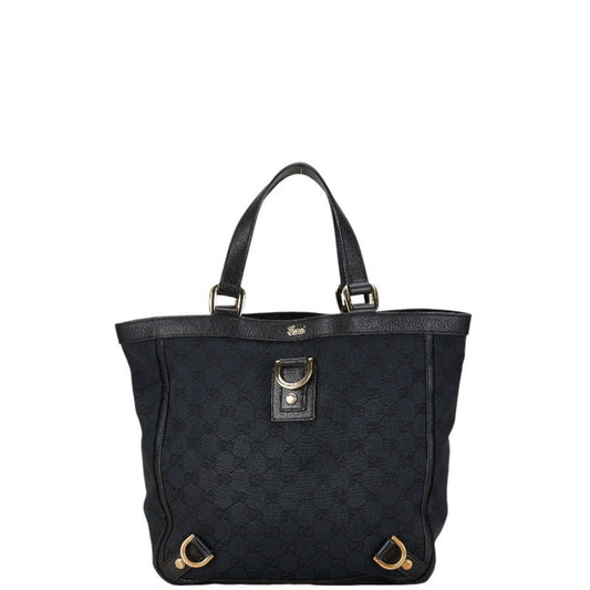 Gucci Leather Canvas Tote