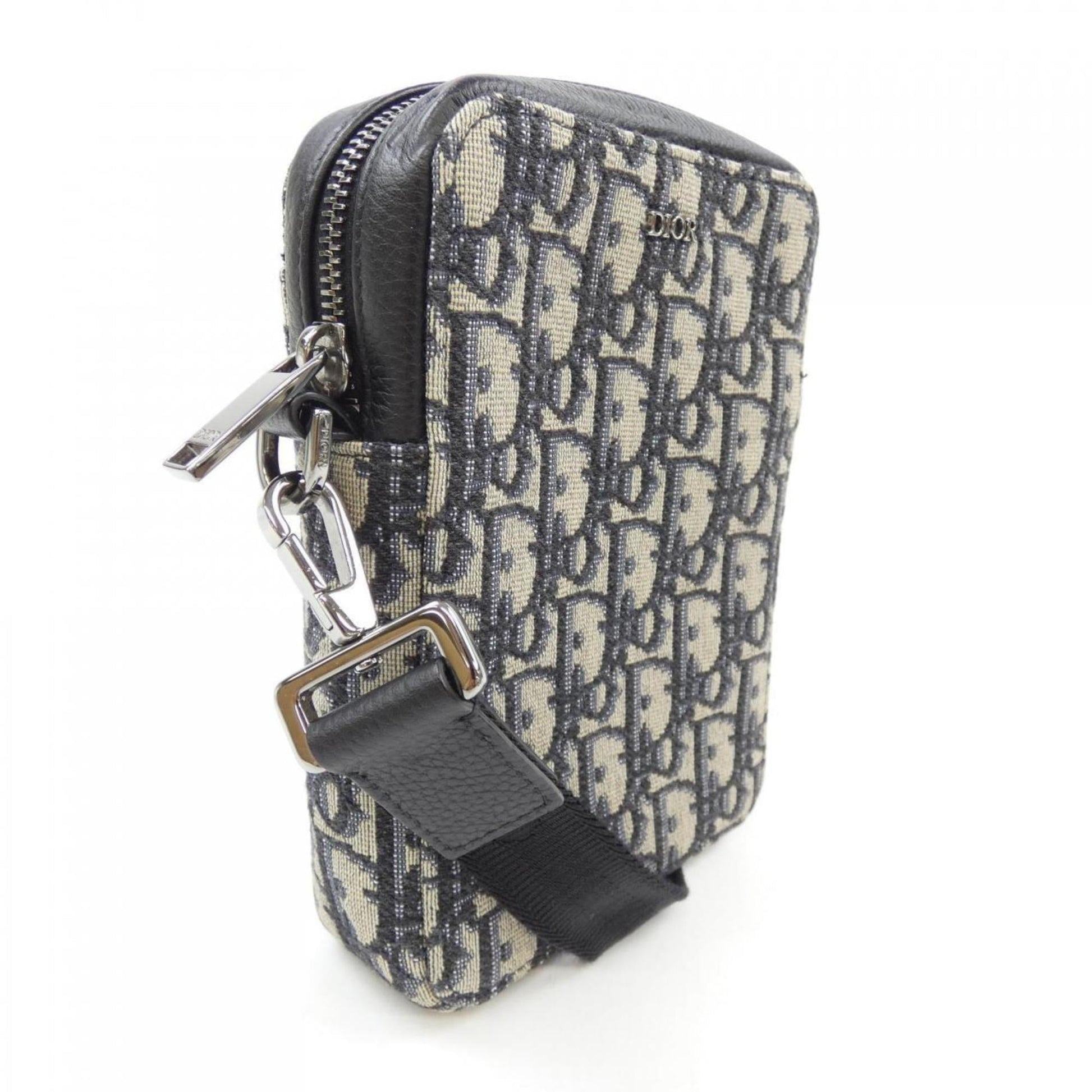 Christian Dior Beige Black Blue Handbag ()
