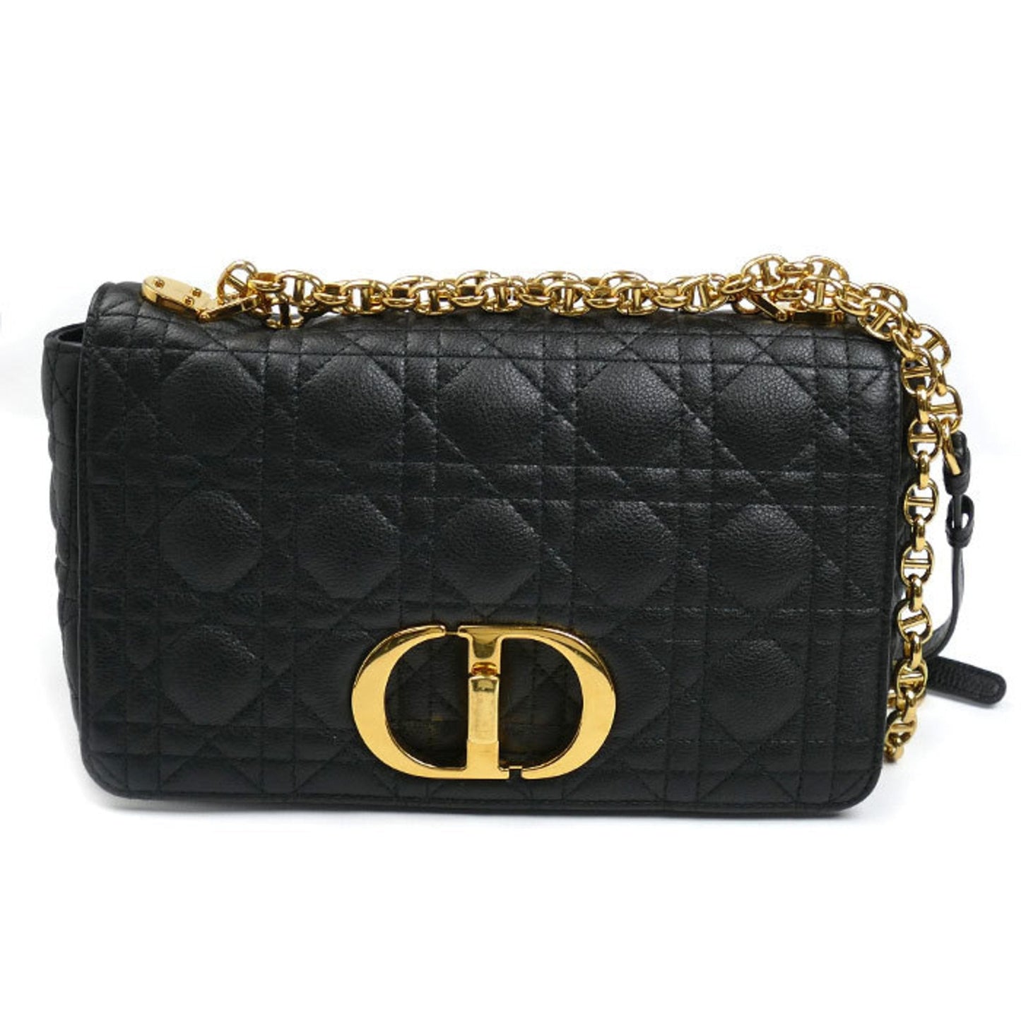 Christian Dior Black Leather Shoulder Bag ()