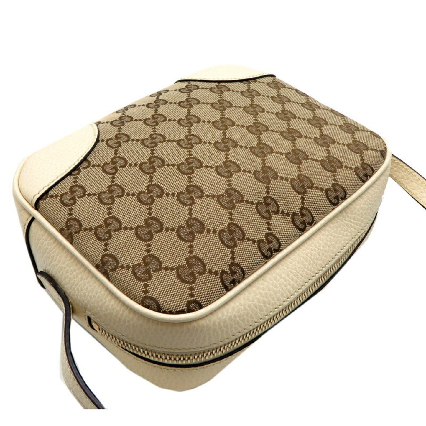 Gucci Leather Canvas Shoulder Bag