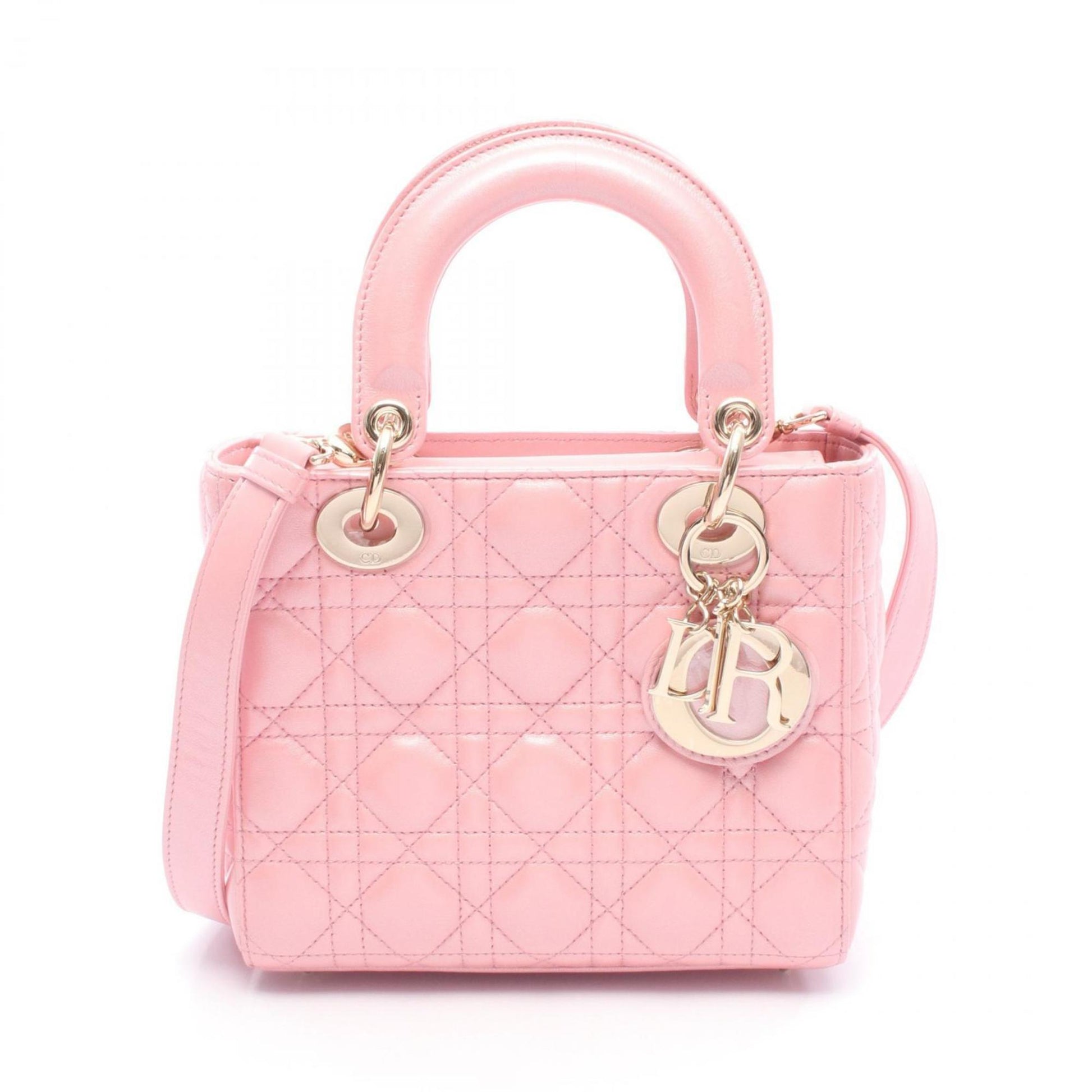 Christian Dior Pink Leather Handbag ()