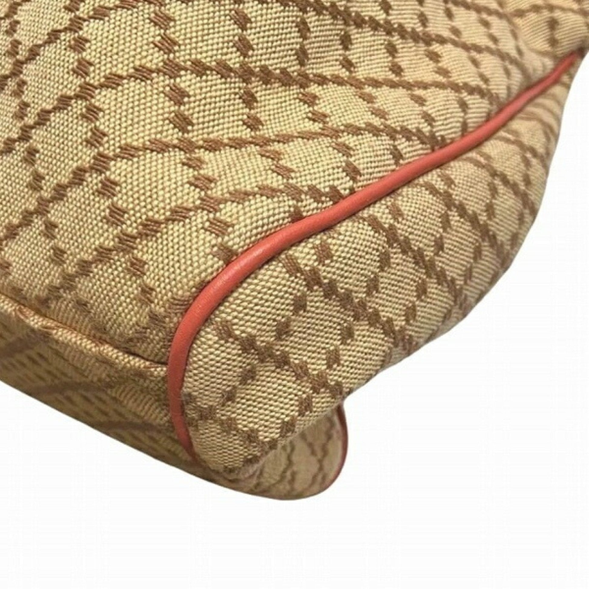 Gucci Leather Canvas Handbag