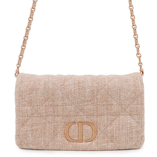 Christian Dior Pink Tweed Shoulder Bag ()