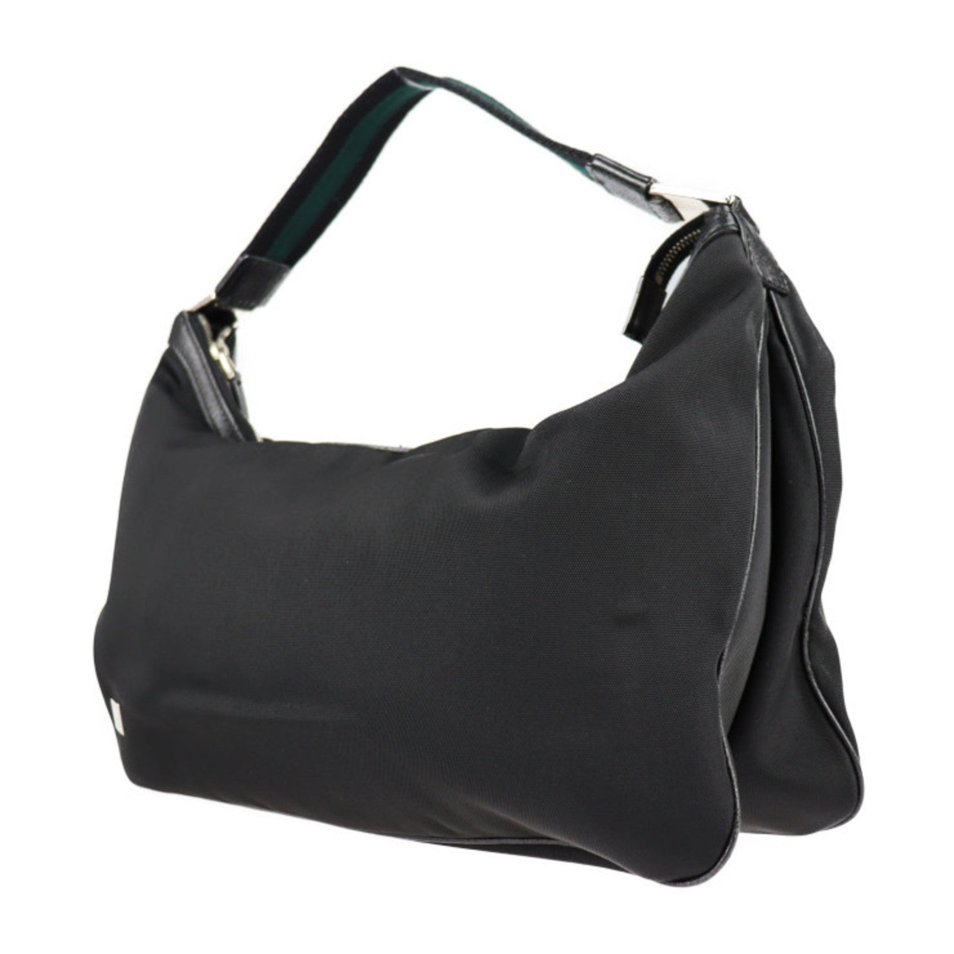 Gucci Lou Nylon Leather Canvas Shoulder Bag