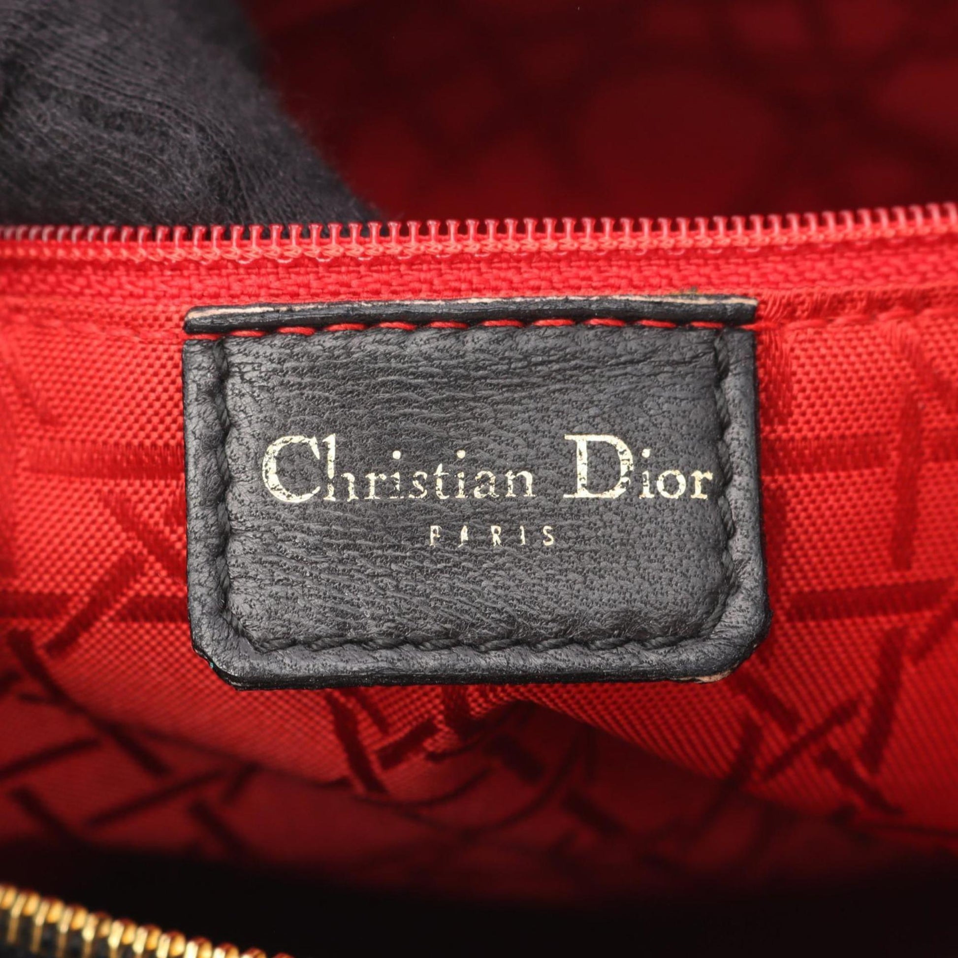 Christian Dior Black Leather Handbag ()