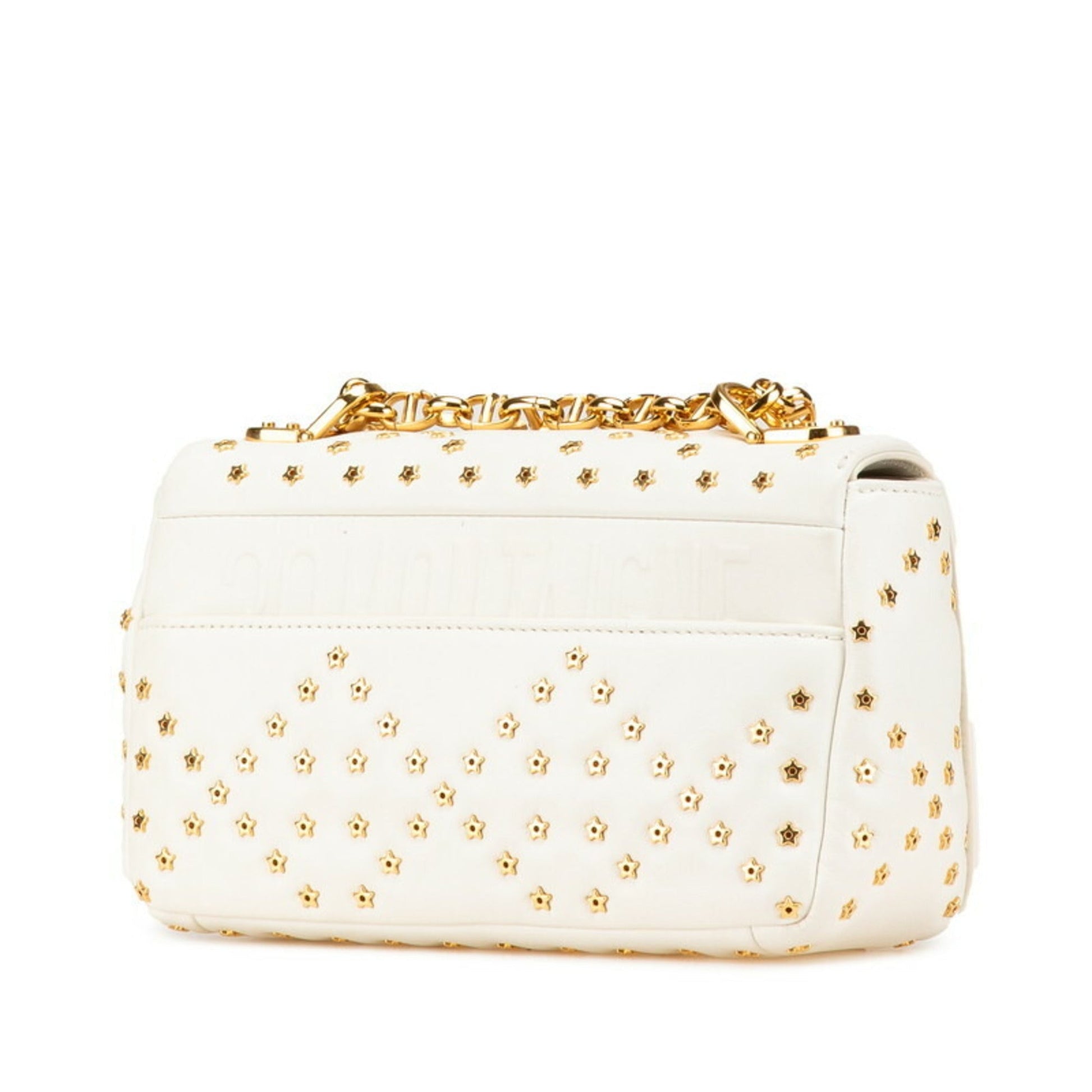 Christian Dior White Leather Shoulder Bag ()