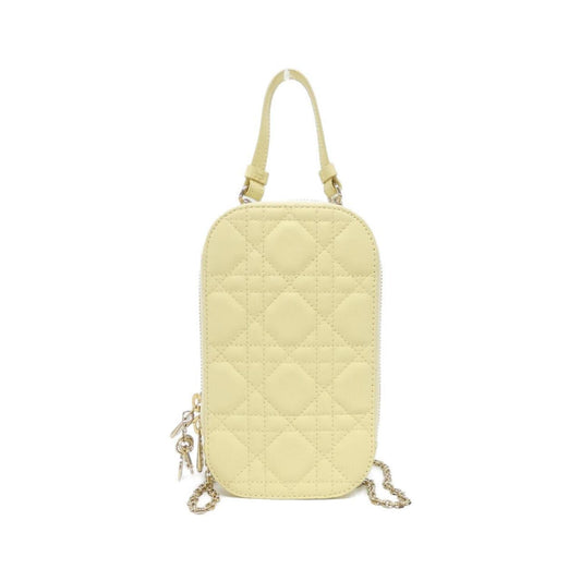 Christian Dior Yellow Leather Handbag ()