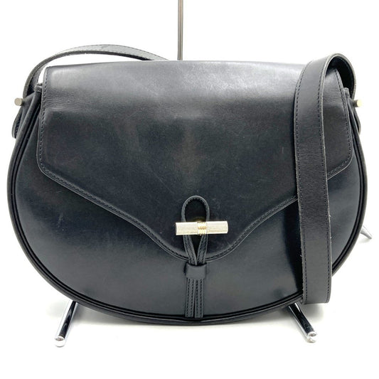 Christian Dior Black Leather Shoulder Bag ()