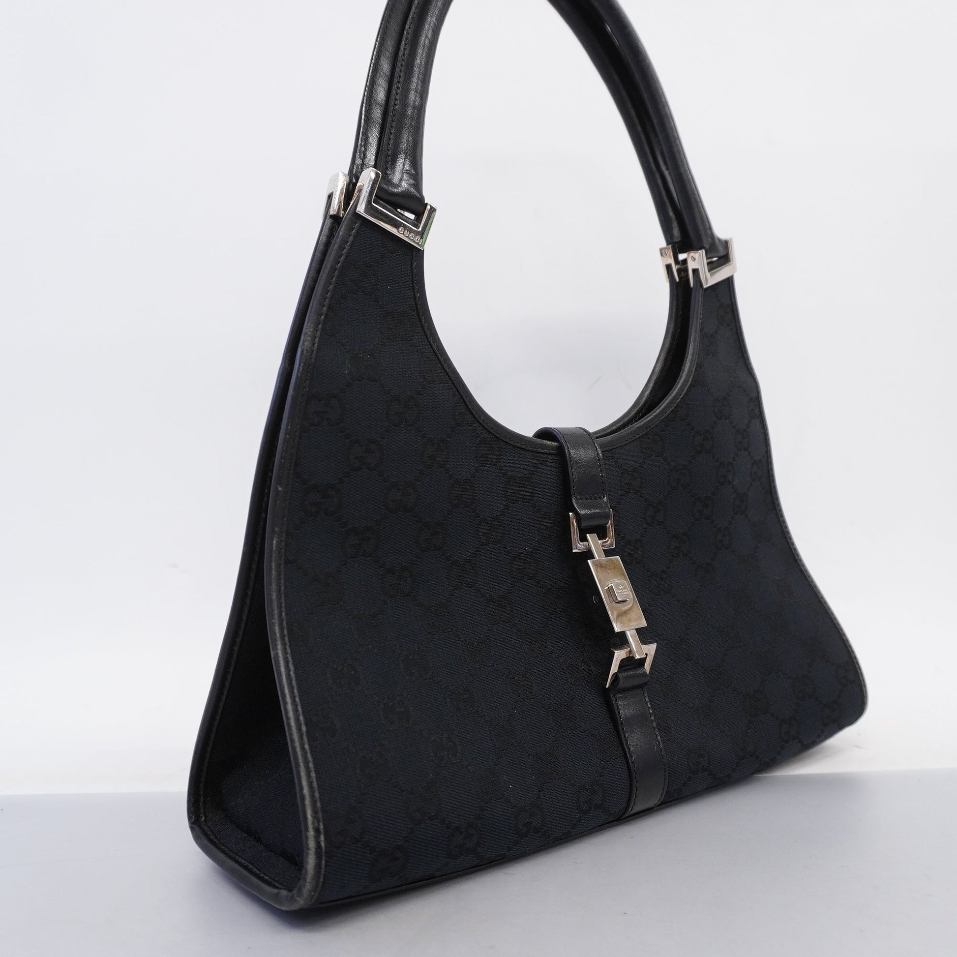 Gucci Leather Canvas Shoulder Bag