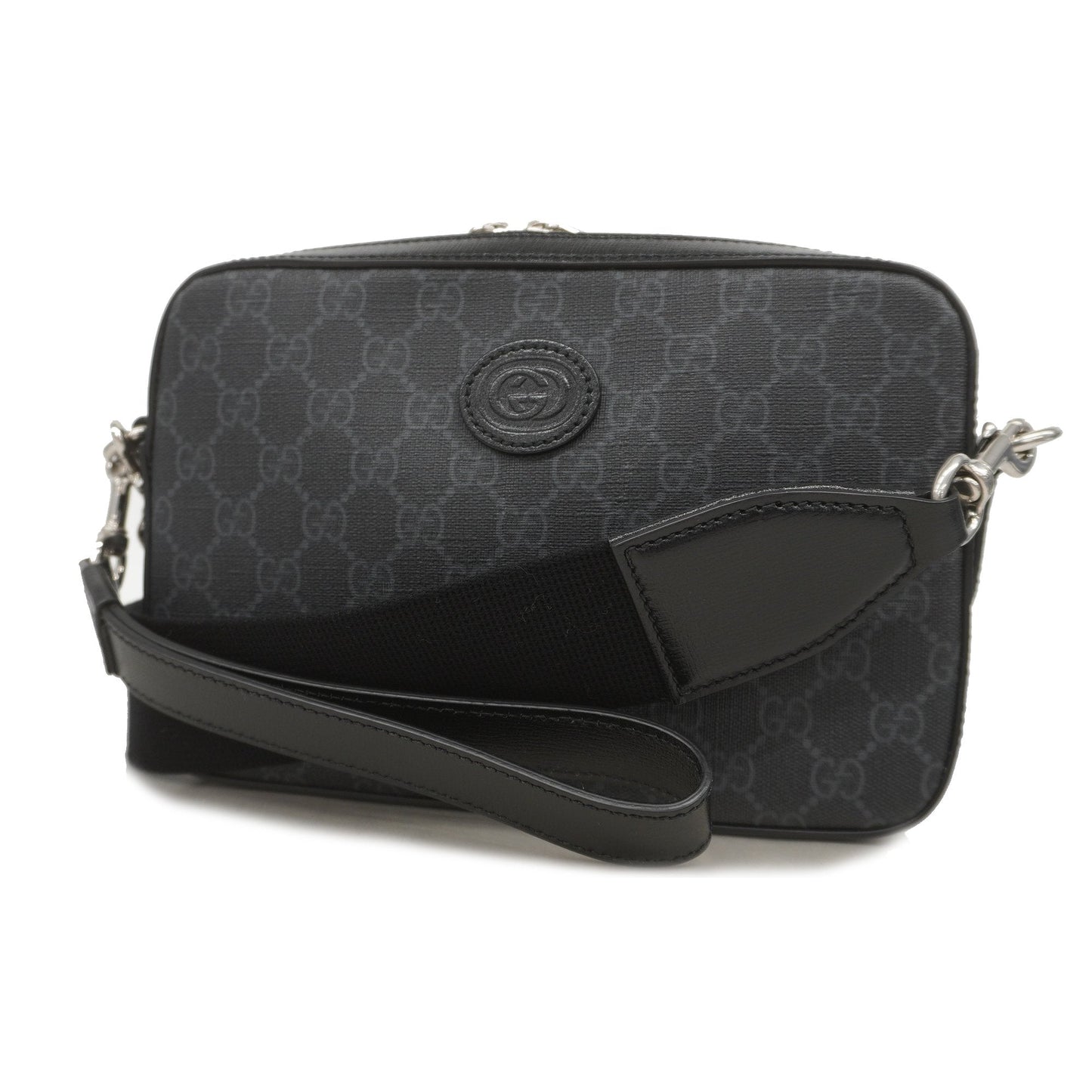 Gucci GG Supreme Black Shoulder Bag