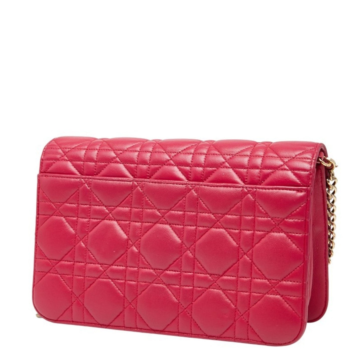 Christian Dior Pink Leather Shoulder Bag ()