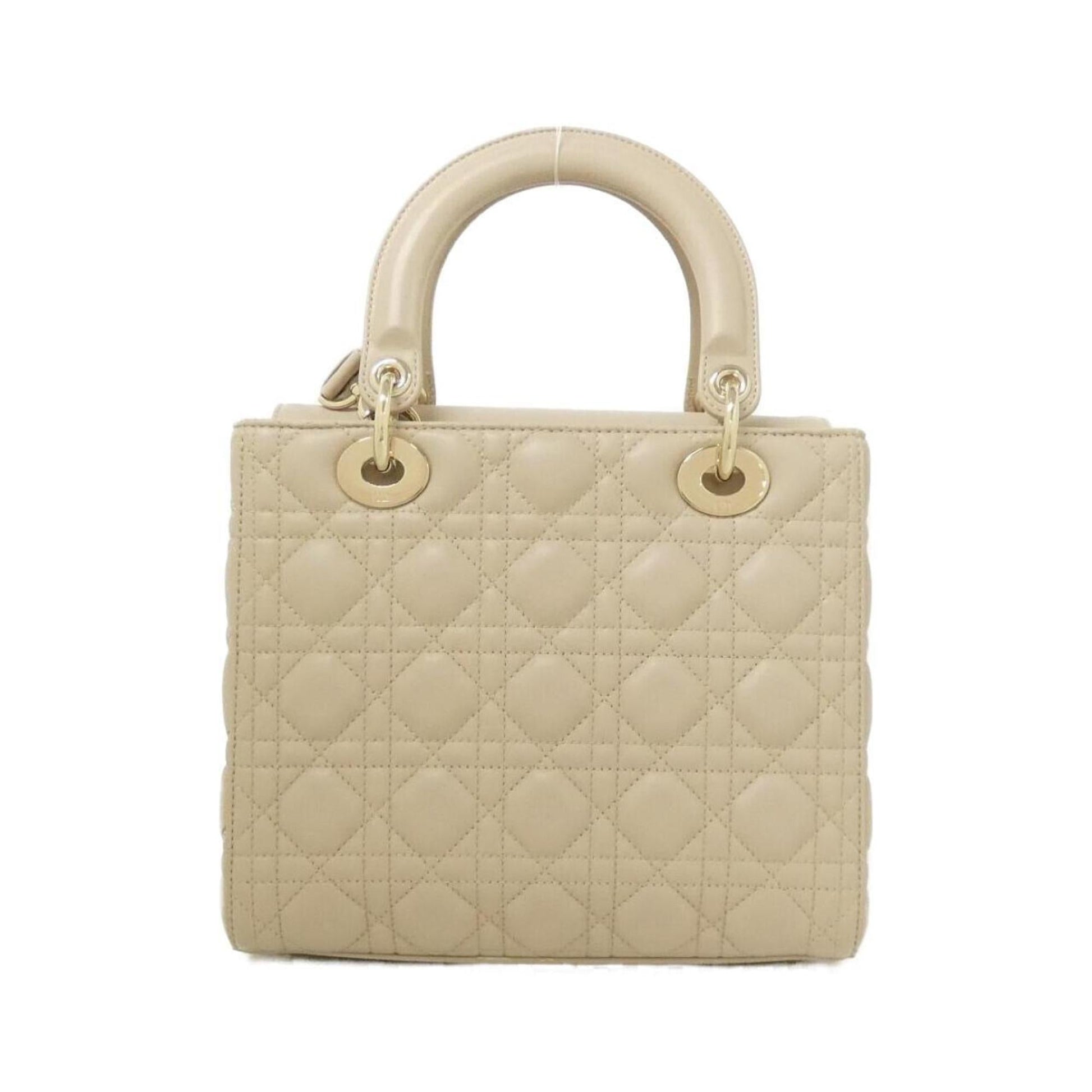 Christian Dior Beige Leather Handbag ()