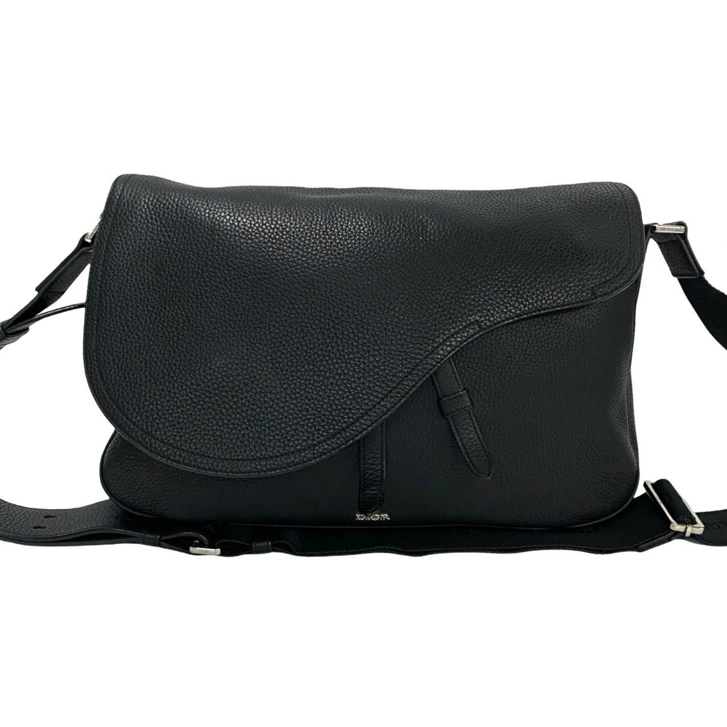Christian Dior Black Leather Shoulder Bag ()