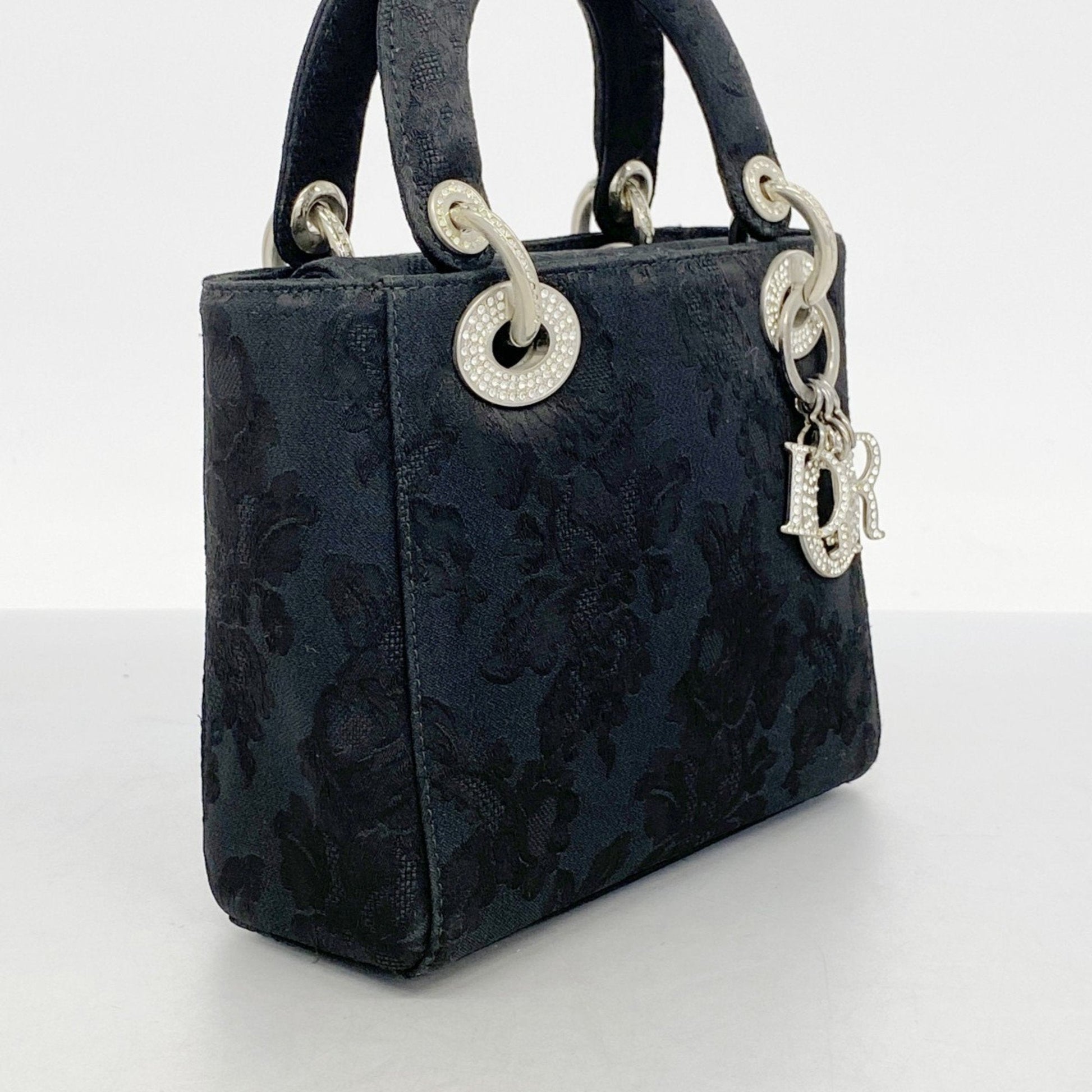 Christian Dior Black Nylon Canvas Handbag ()