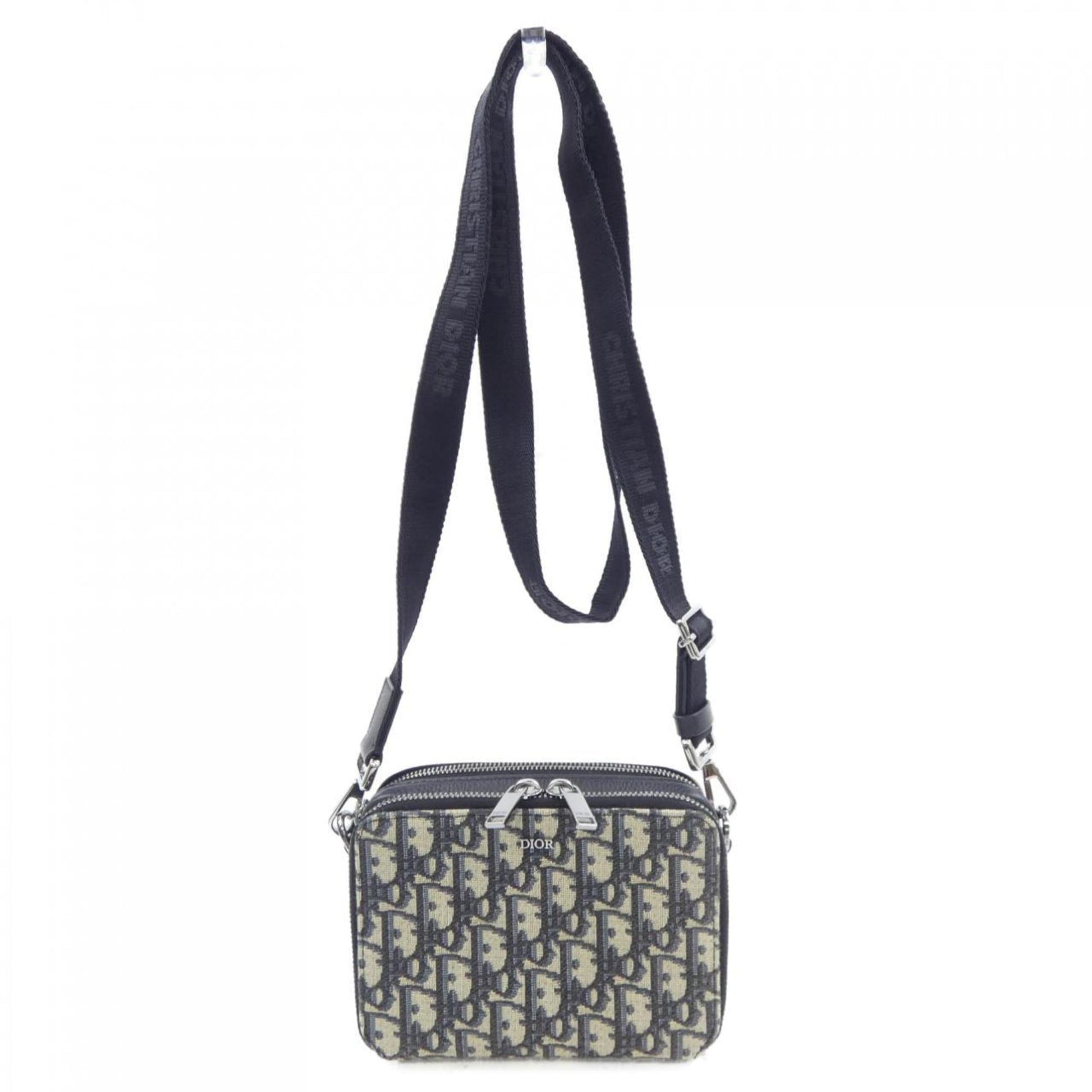 Christian Dior Beige Black Navy Handbag ()