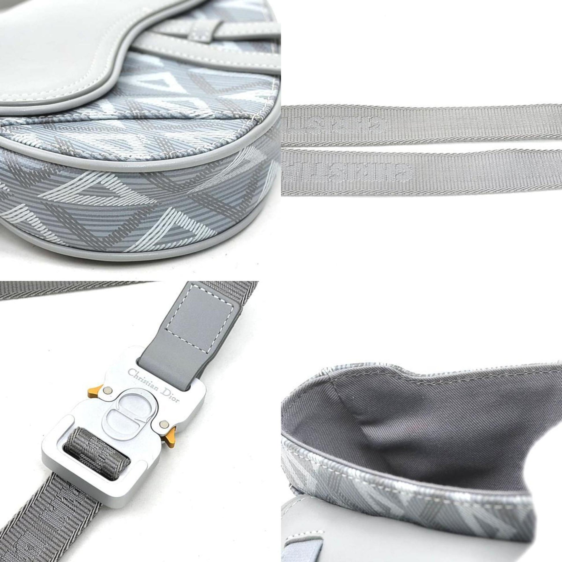 Christian Dior Gray Leather Sling Bag ()