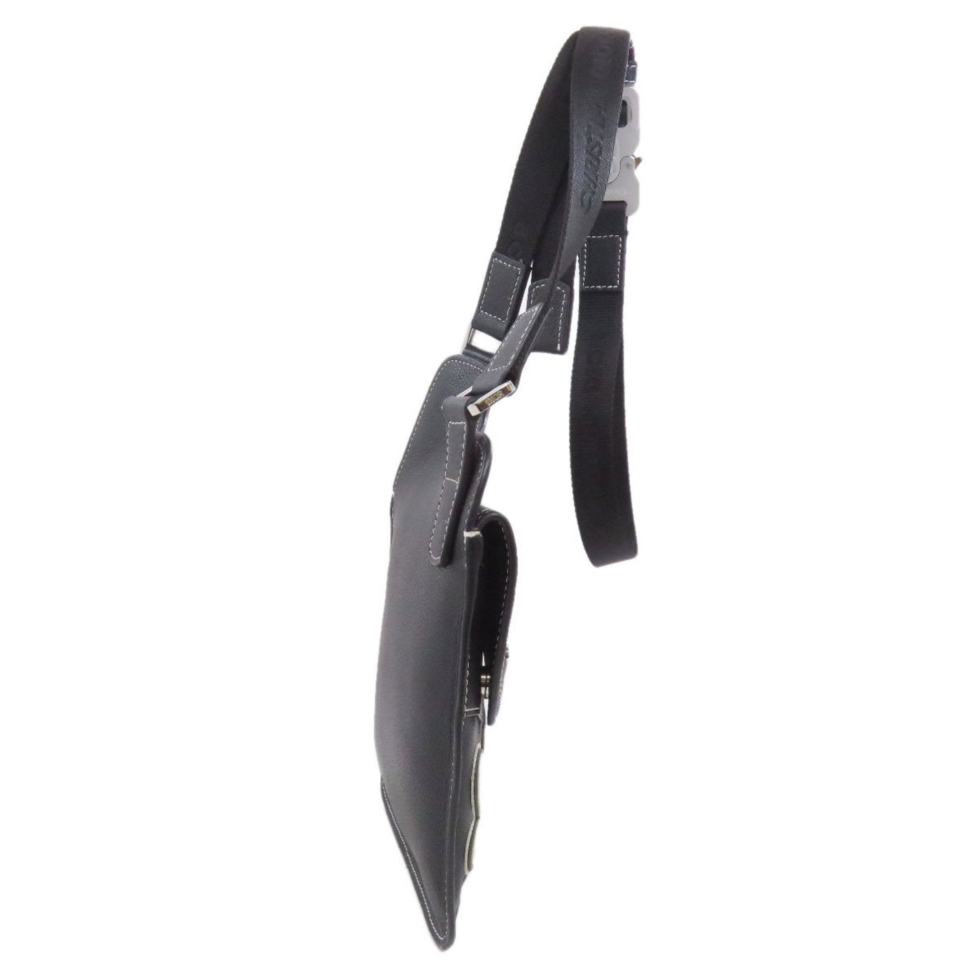 Christian Dior Black Leather Shoulder Bag ()