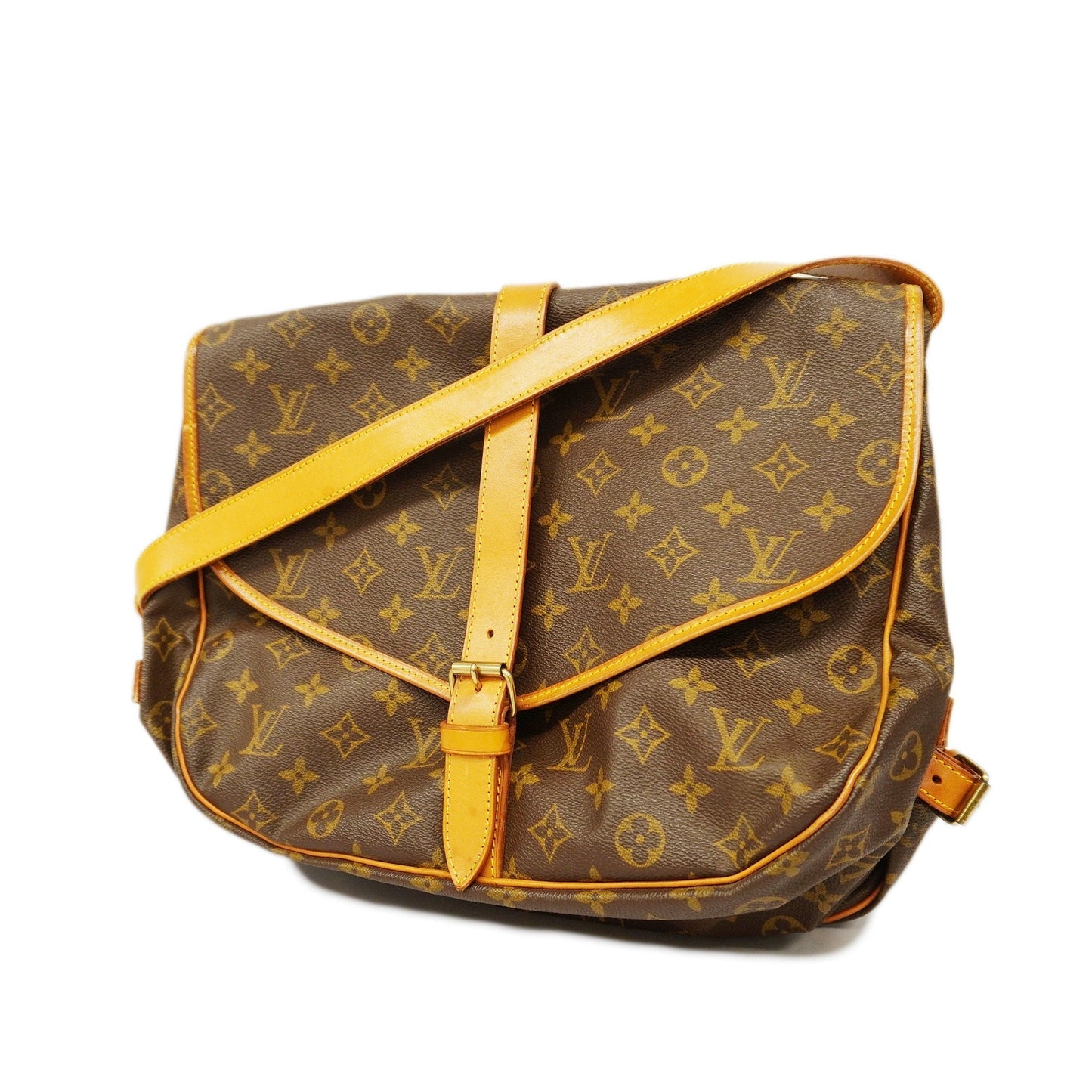 LOUIS VUITTON Auth Monogram Saumur 35 M42254 Women's Shoulder Bag