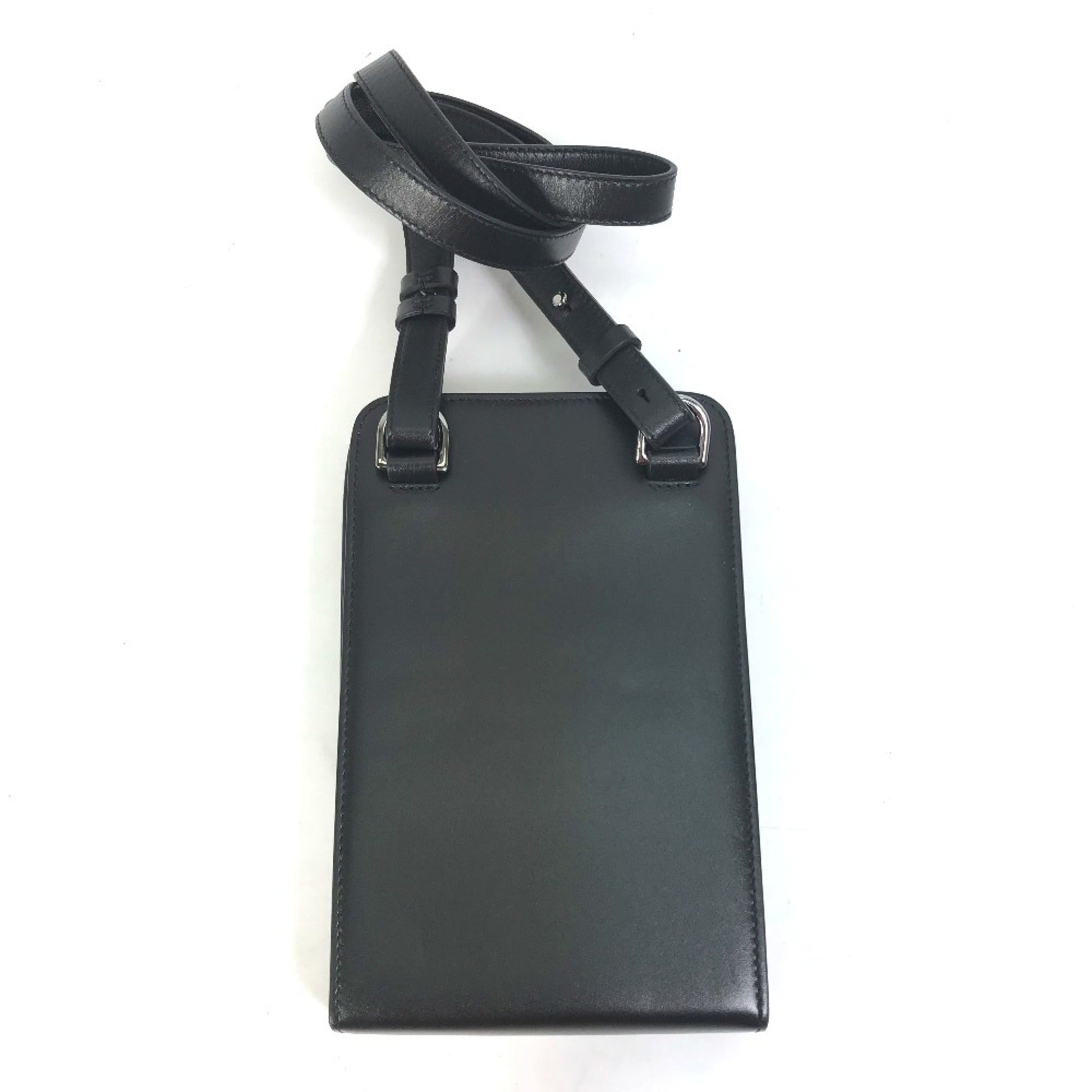 Christian Dior Black Leather Pochette Shoulder Bag ()