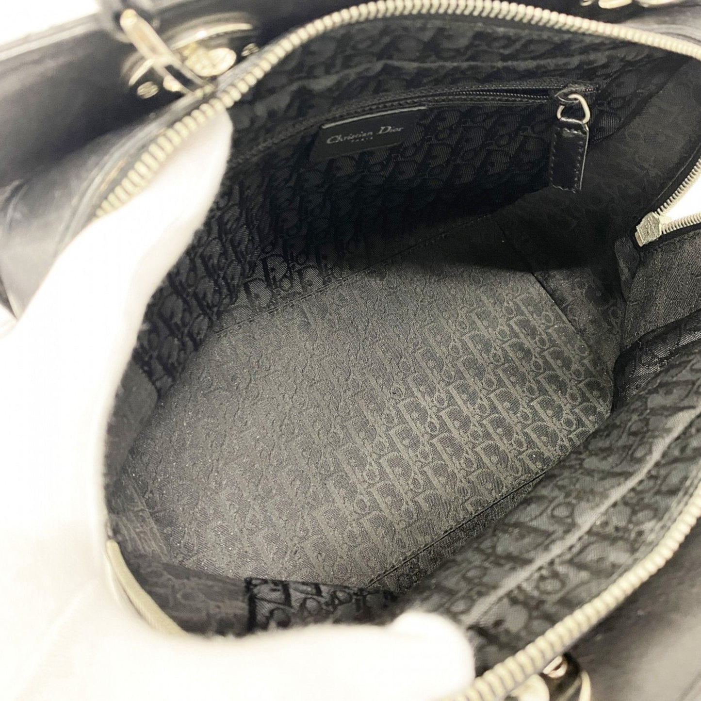 Christian Dior Black Leather Handbag ()