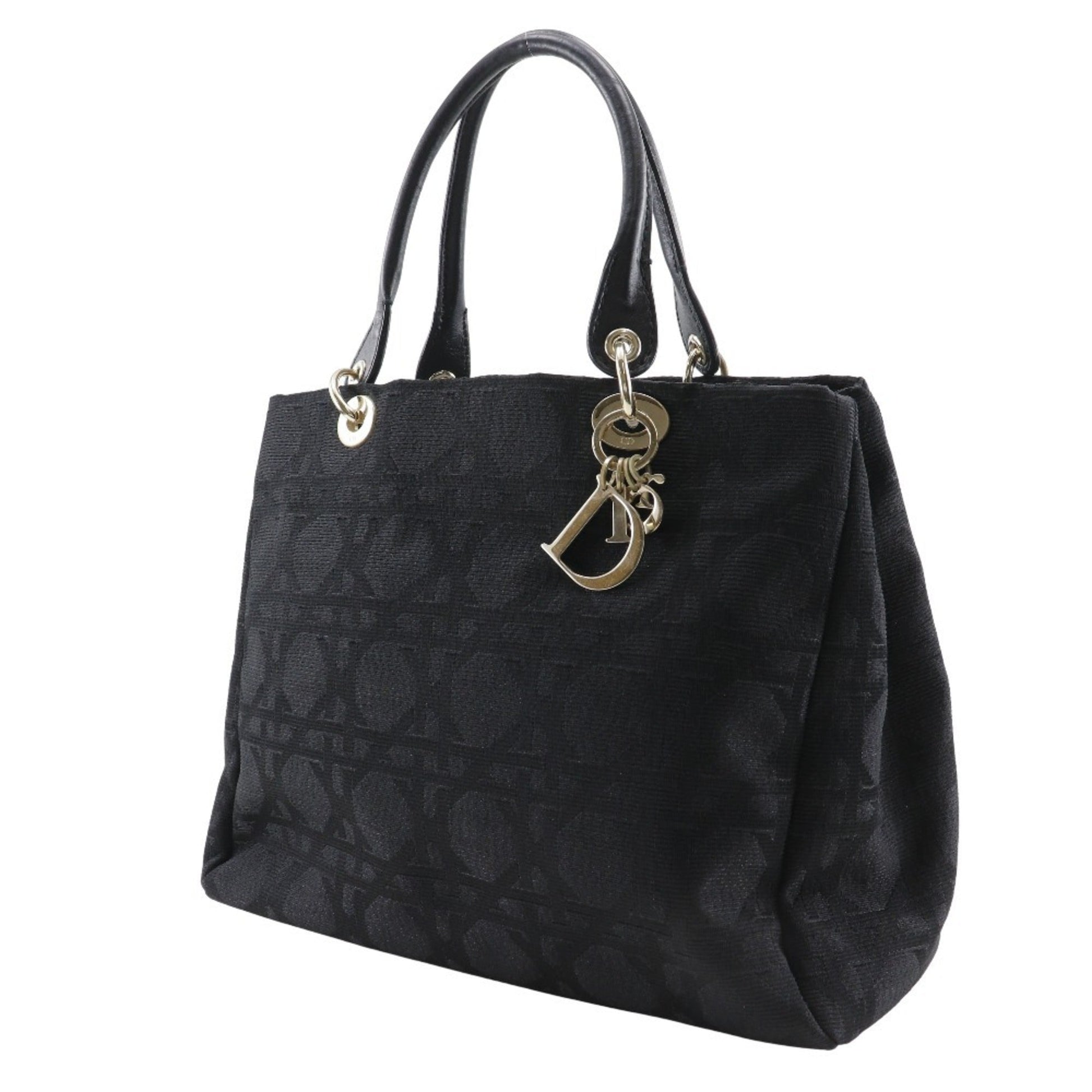 Christian Dior Black Nylon Canvas Tote Bag ()