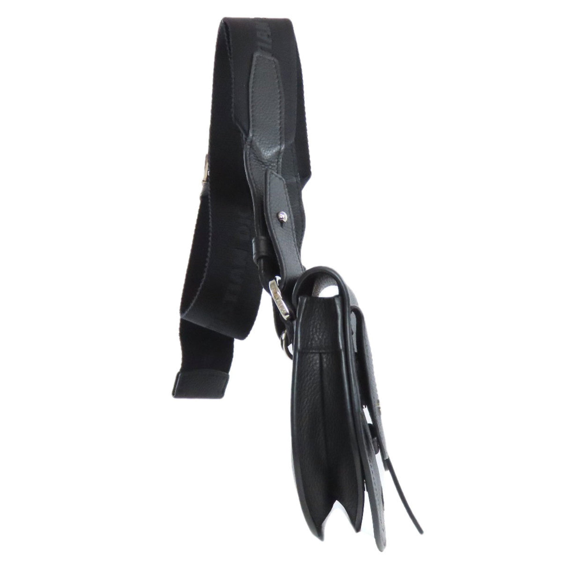 Christian Dior Black Leather Shoulder Bag ()