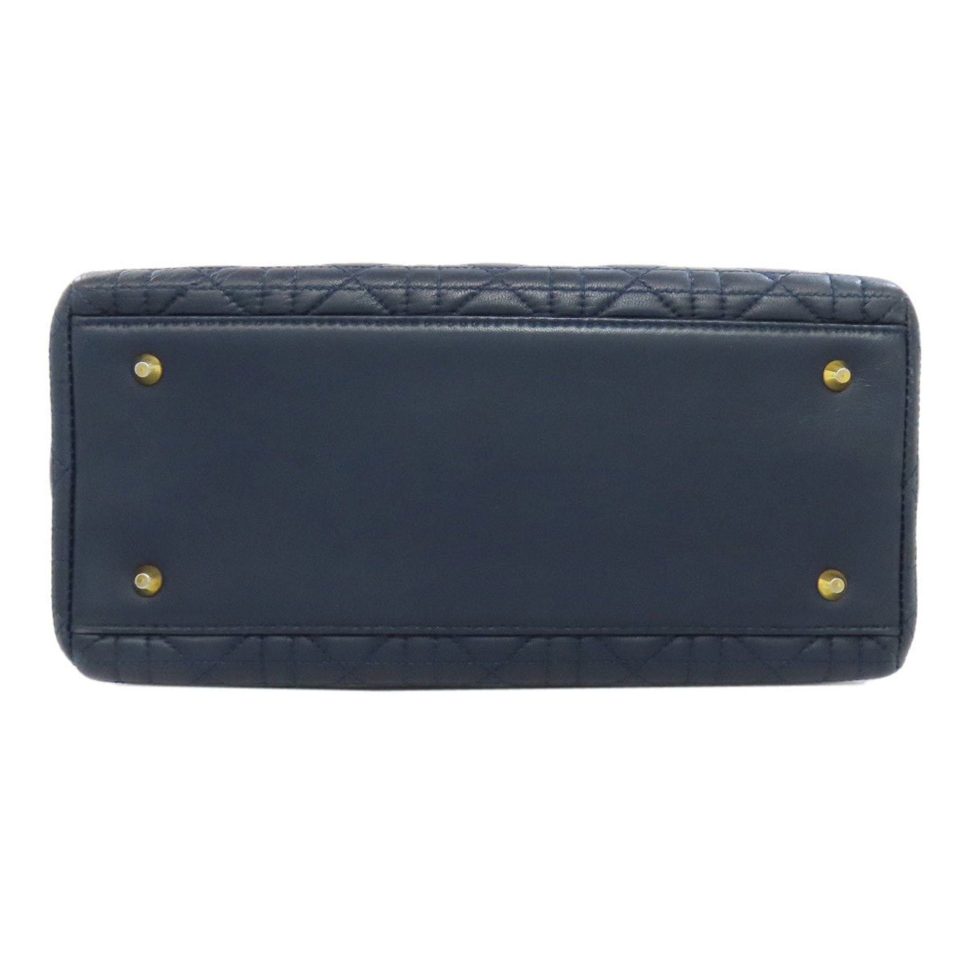 Christian Dior Navy Leather Handbag ()