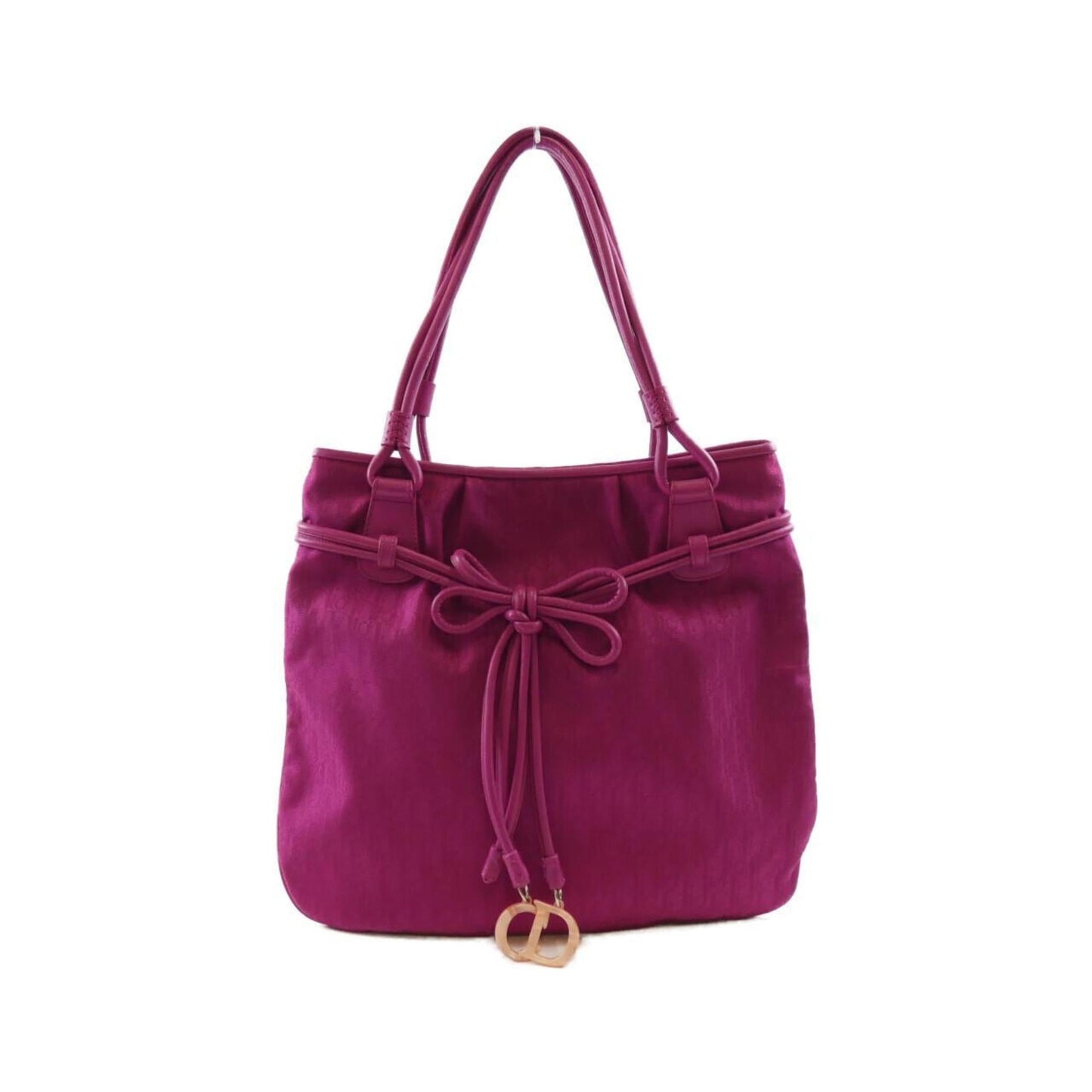 Christian Dior Silver Nylon Canvas Handbag ()